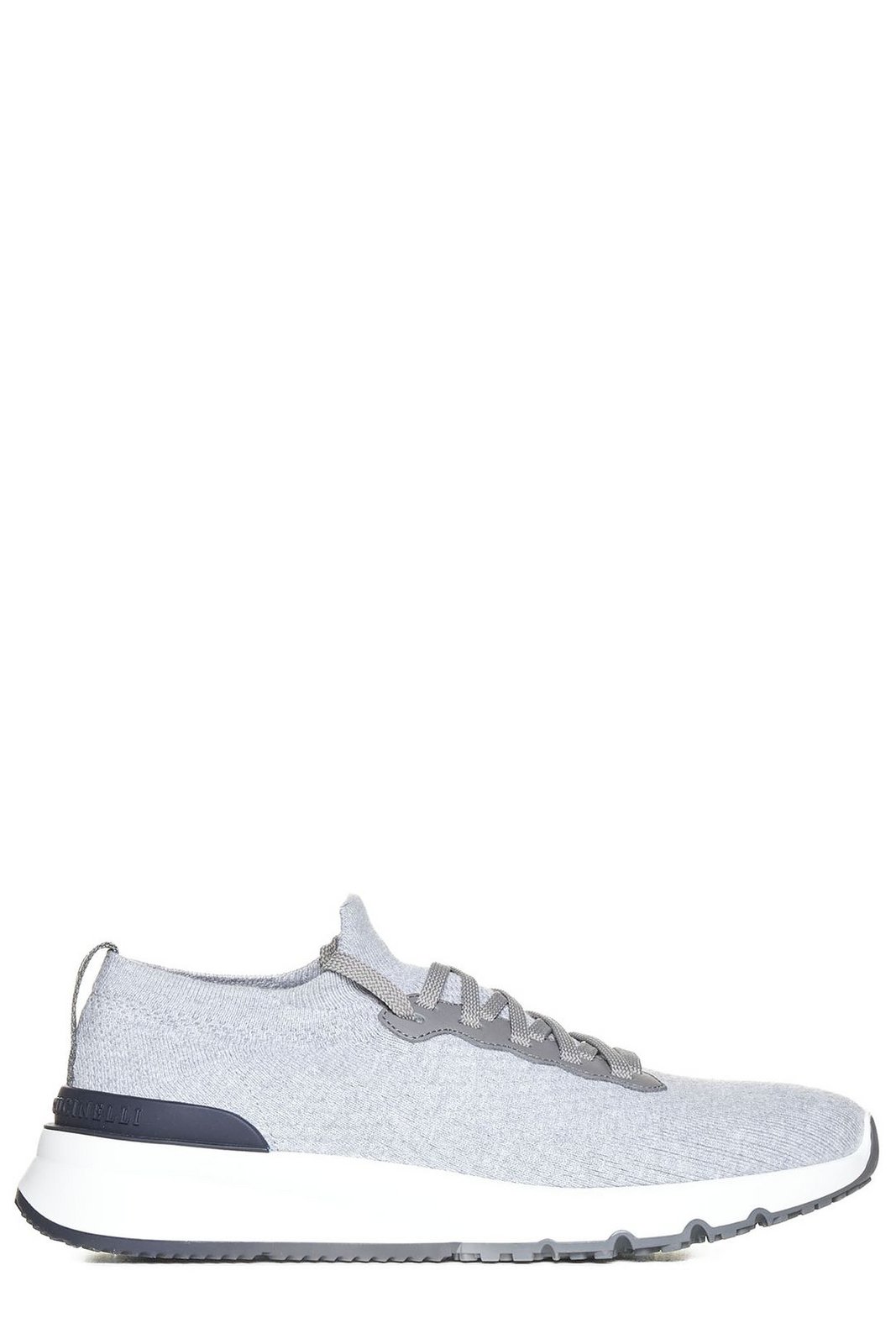 Brunello Cucinelli Knitted Lace-Up Sneakers