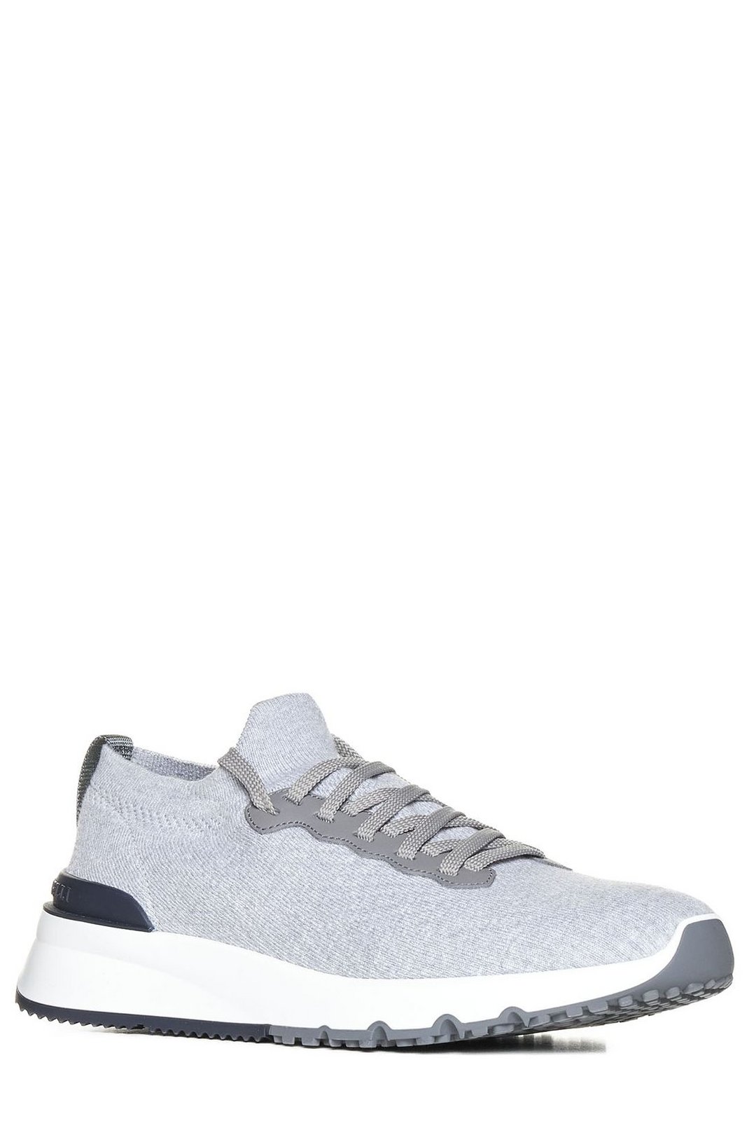 Brunello Cucinelli Knitted Lace-Up Sneakers
