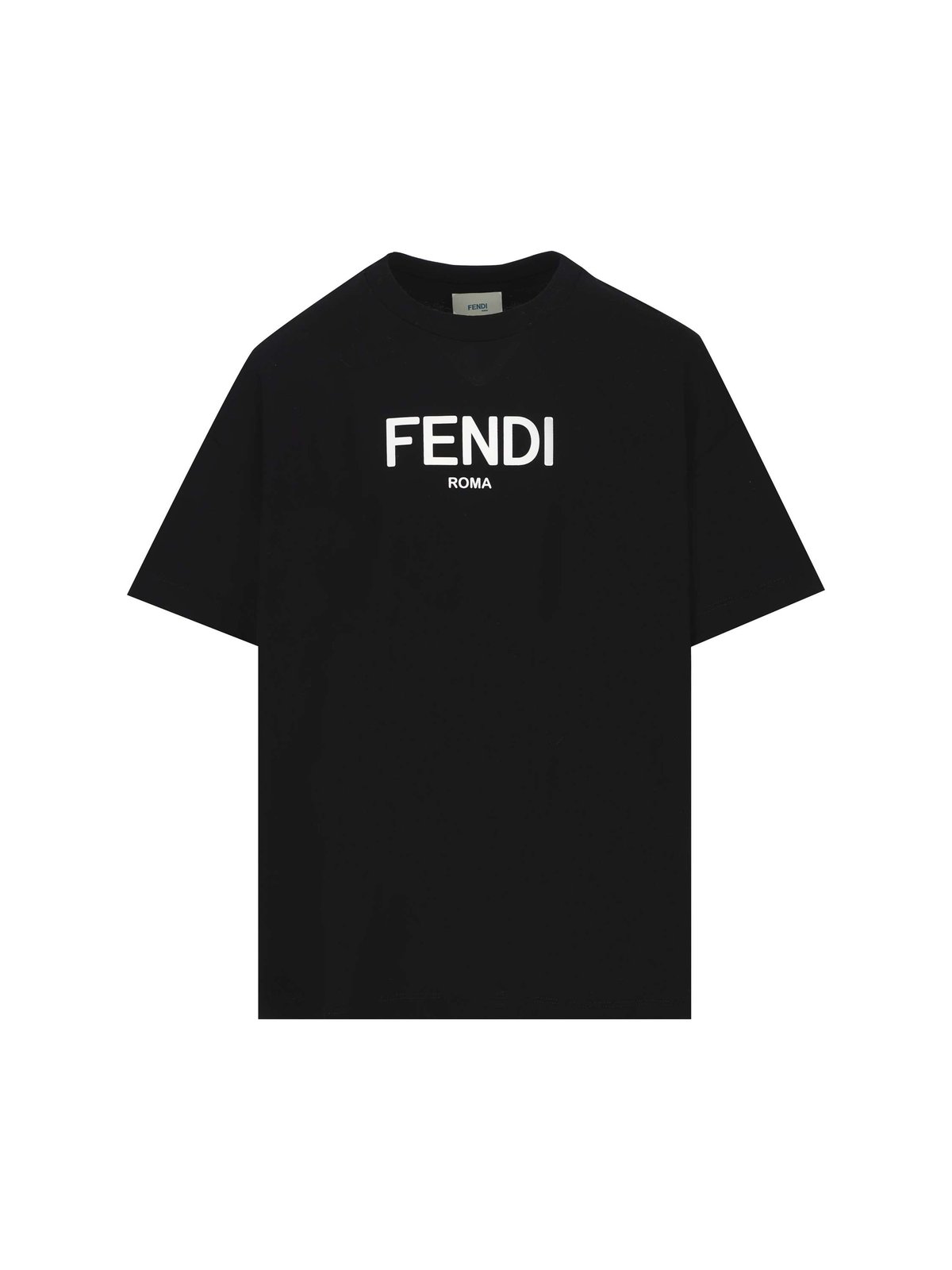 Fendi Kids Logo Printed Crewneck T-Shirt
