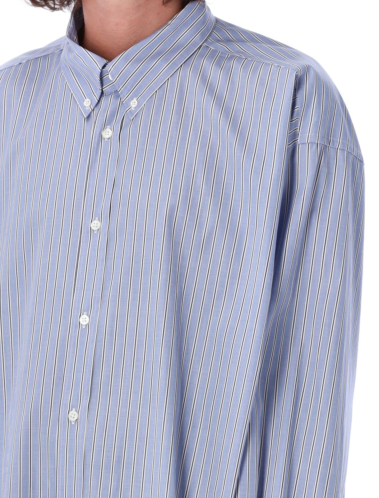 Maison Margiela Striped Button-Up Shirt