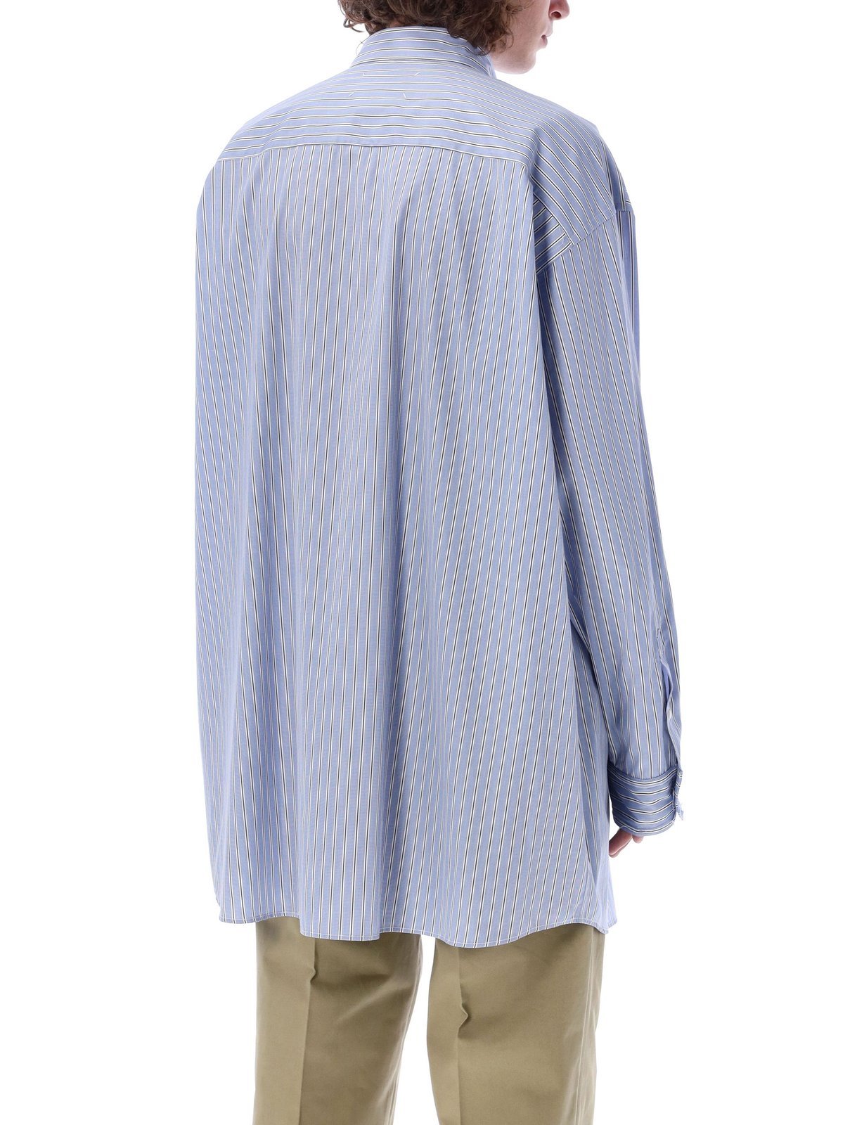 Maison Margiela Striped Button-Up Shirt
