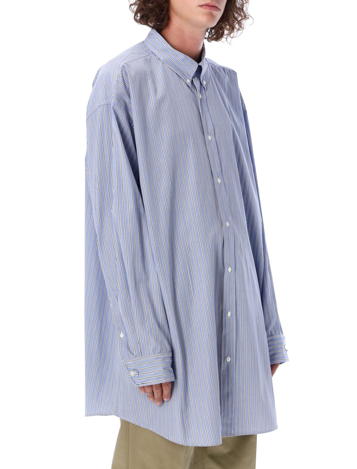 Maison Margiela Striped Button-Up Shirt