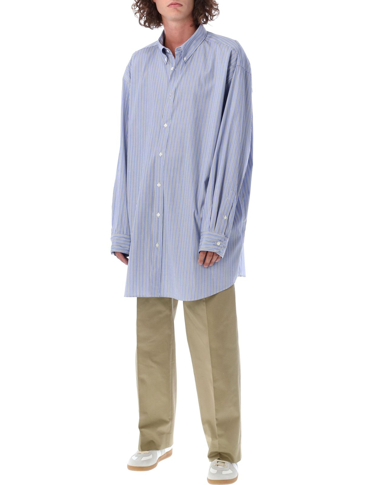 Maison Margiela Striped Button-Up Shirt