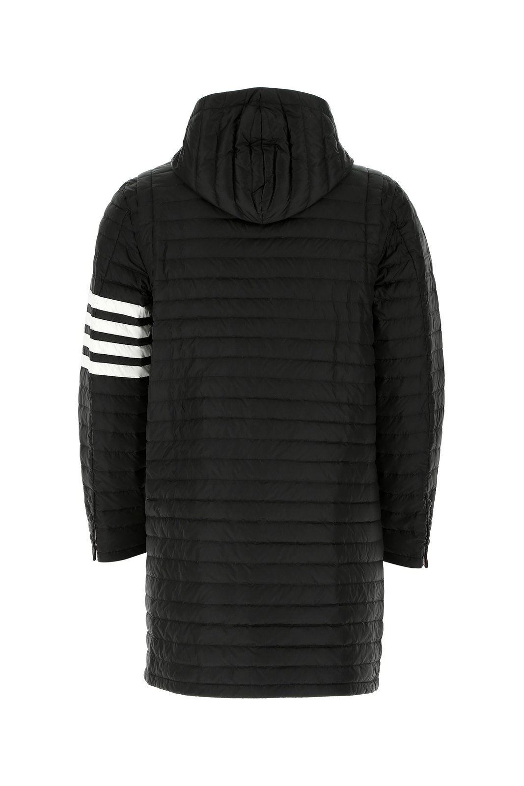 Thom Browne 4-Bar Hooded Down Coat