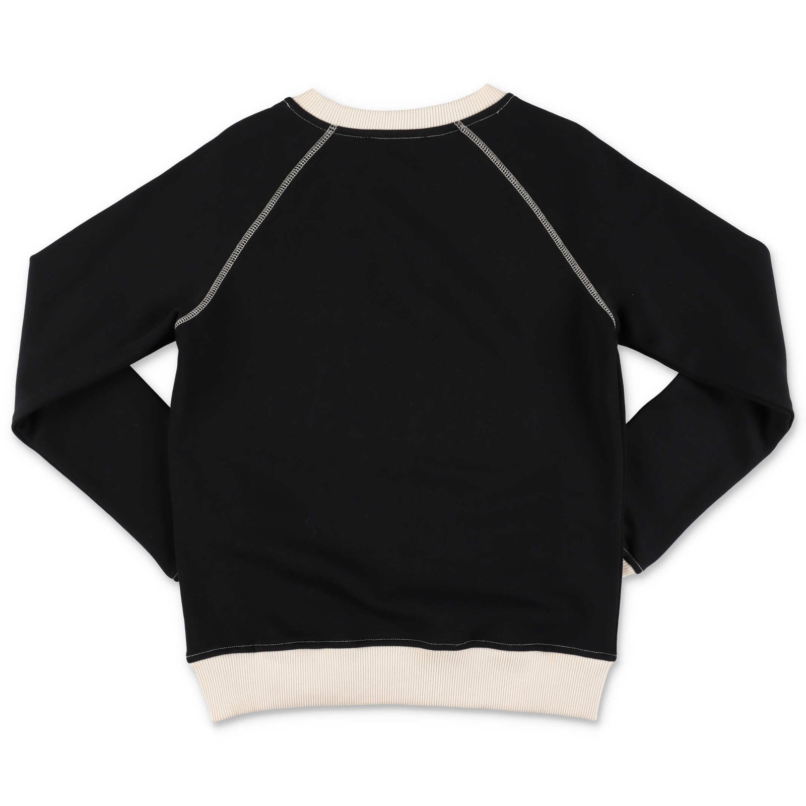 Balmain キッズ ロゴ プリント コントラスト トリム スウェットシャツ