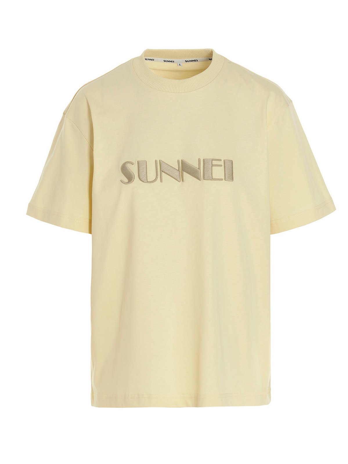 Sunnei logo-Embroidered Crewneck T-Shirt
