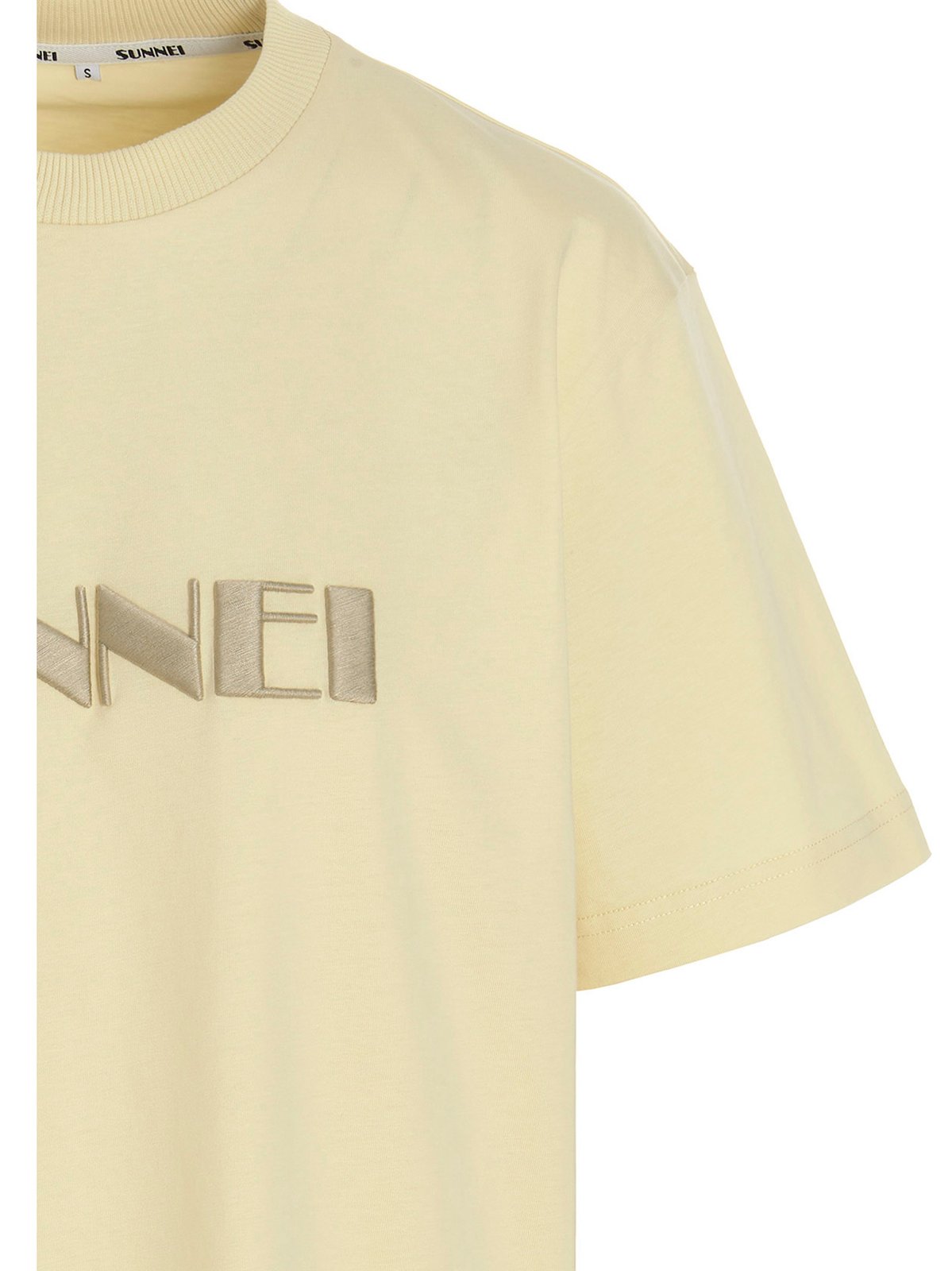 Sunnei logo-Embroidered Crewneck T-Shirt