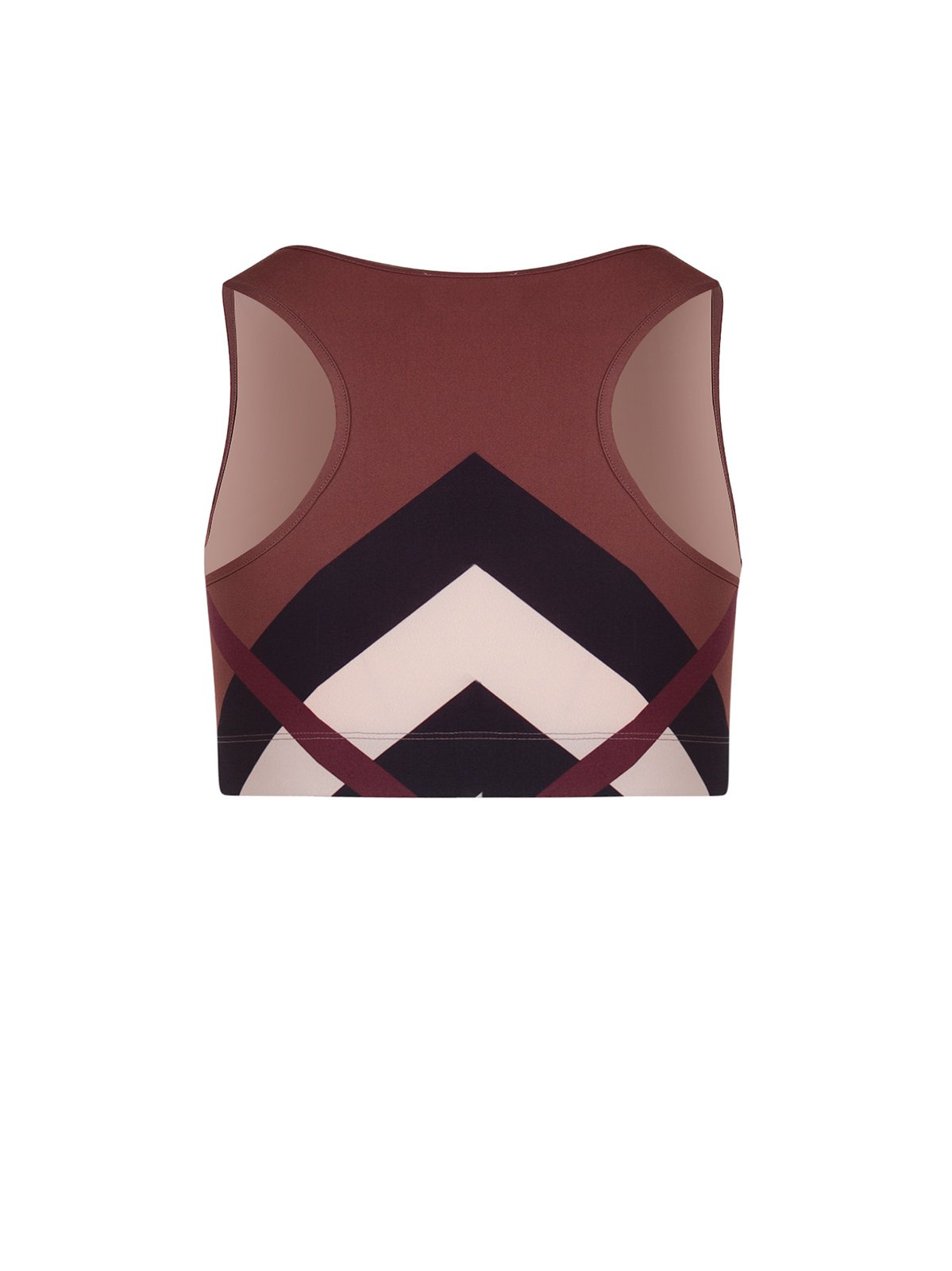 Burberry Chevron Check-Printed Scoop Neck Vest Top