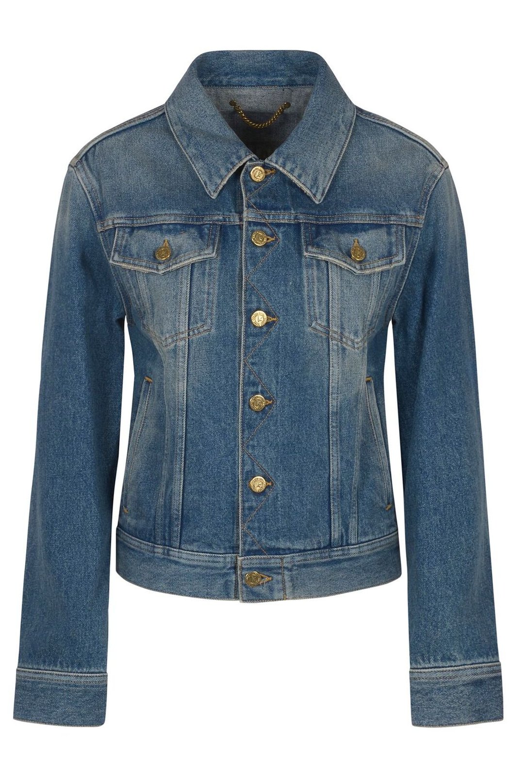 Golden Goose Deluxe Brand Button Detailed Denim Jacket