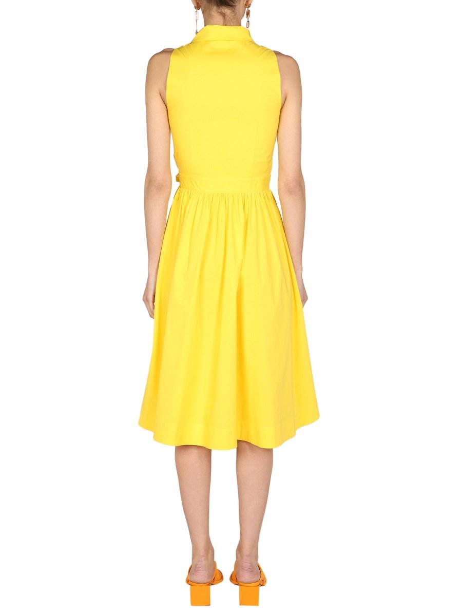 Moschino Sleeveless Tied Waist Midi Shirt Dress 3 Moschino Sleeveless Tied Waist Midi Shirt Dress