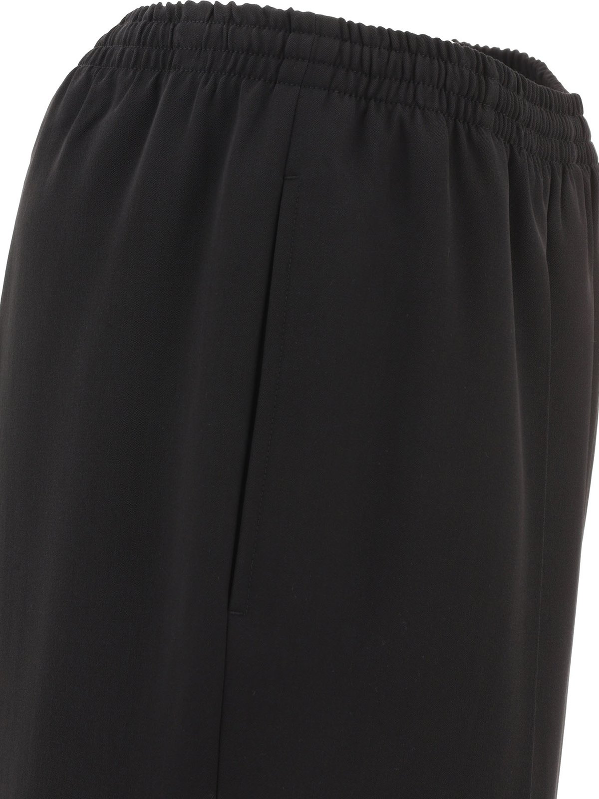 Balenciaga Elastic Waist Straight-Leg Trousers