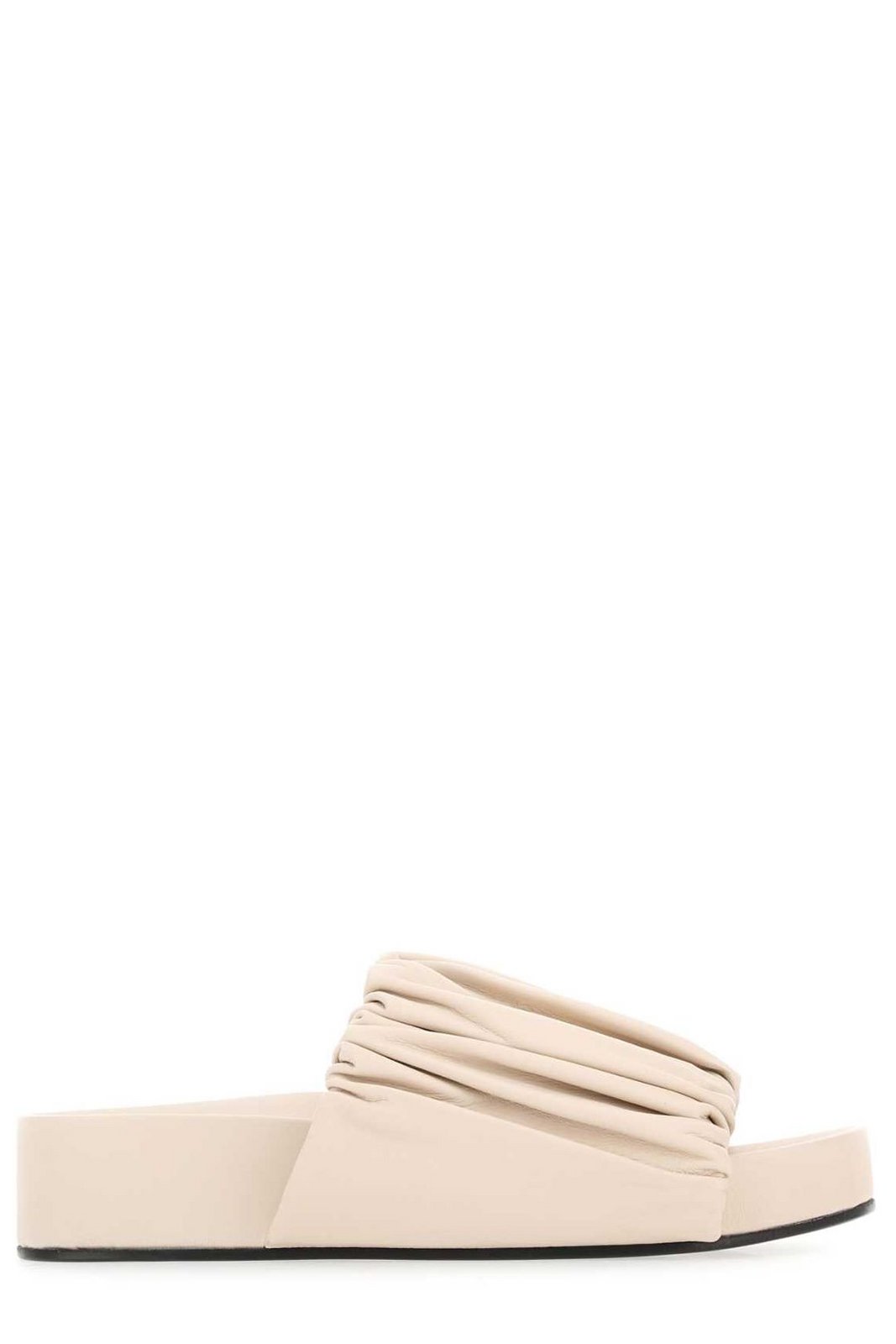 Jil Sander Ruched Slip-On Sandals