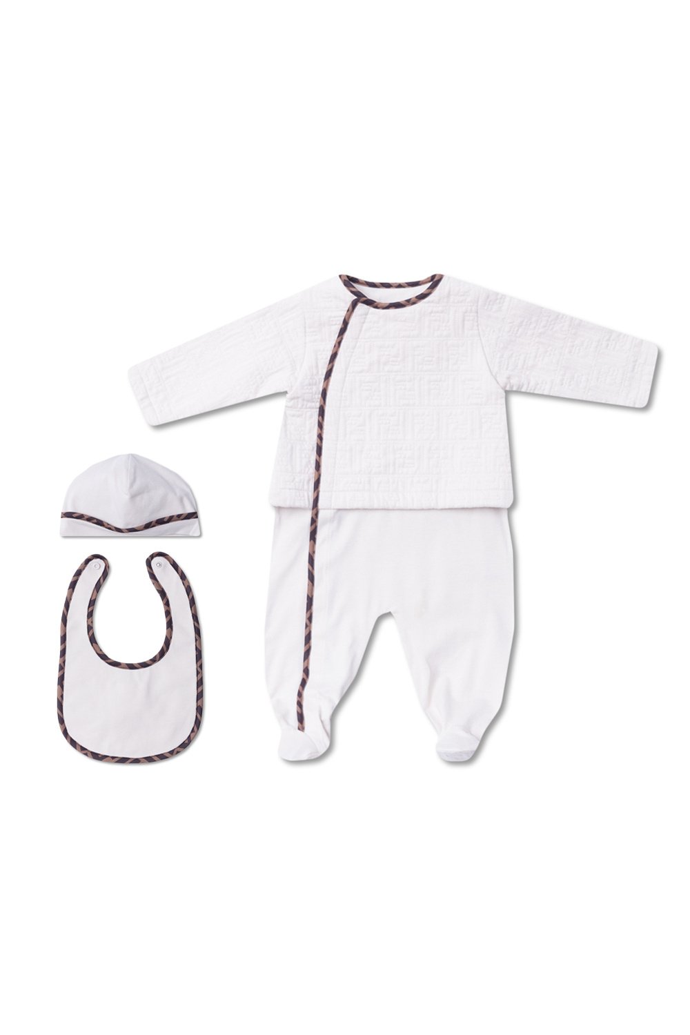 Fendi Kids FF-Trim Three Pieces Tracksuits