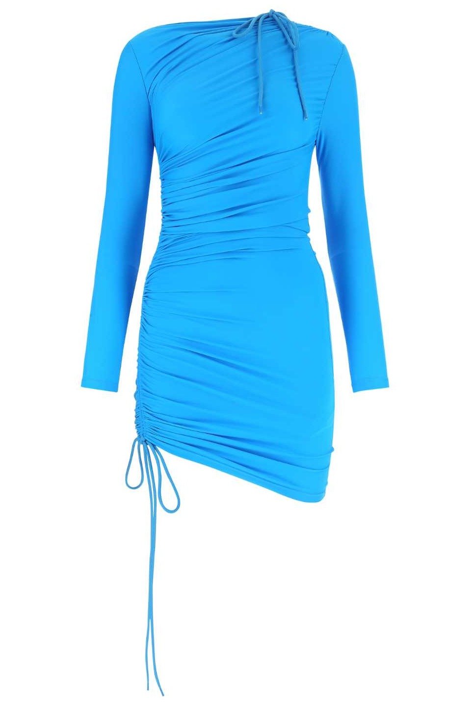 Balenciaga Asymmetric Drawstring Dress