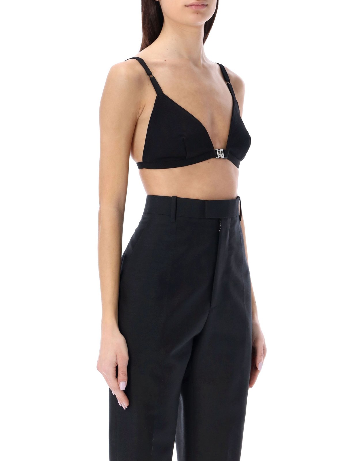 Givenchy 4G Buckle Knitted Bra