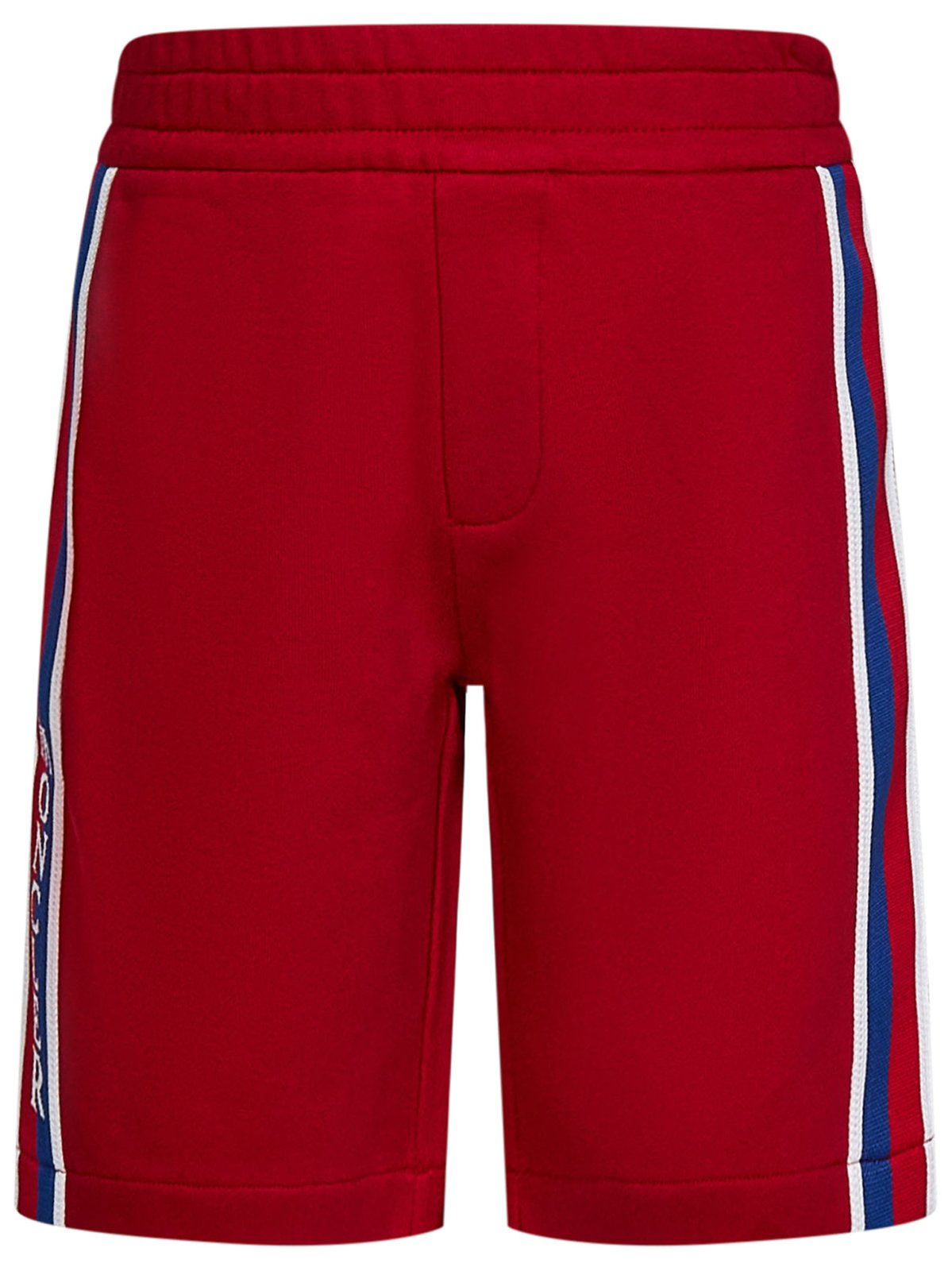 Moncler Enfant Logo Patch Stripe Detailed Shorts