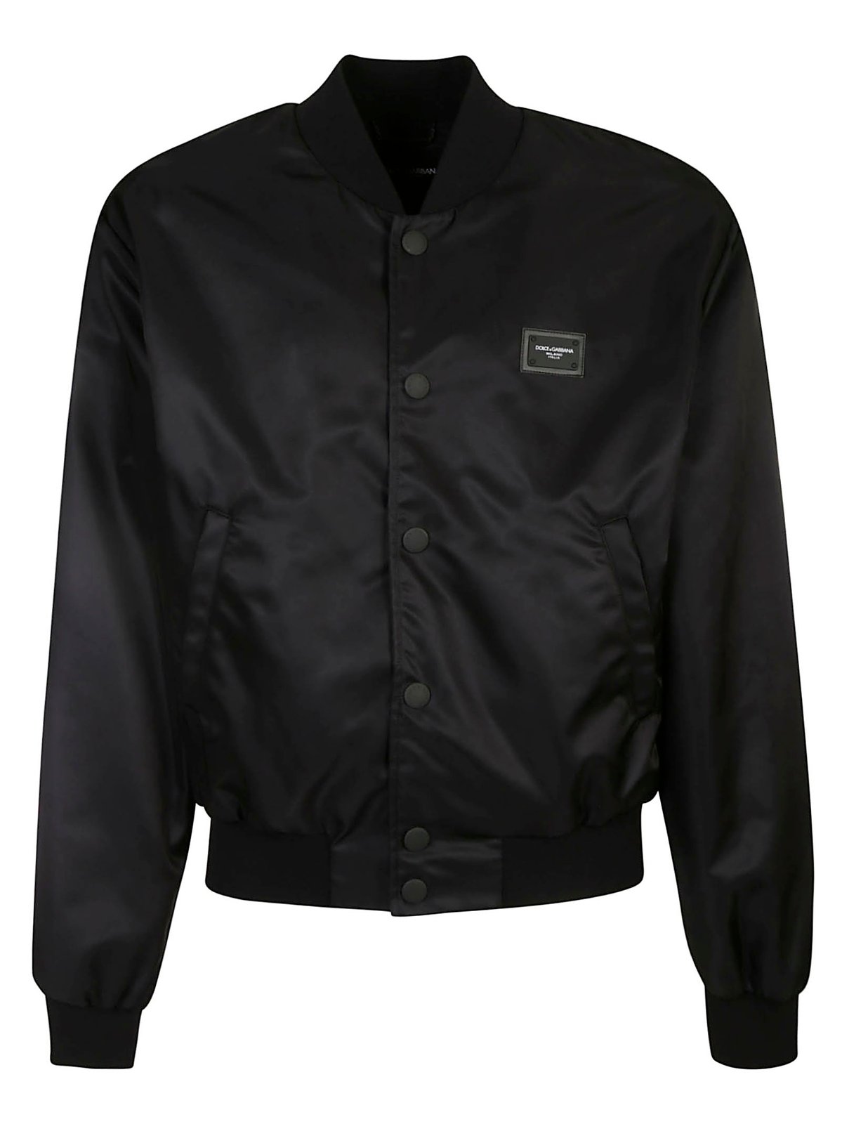 Dolce & Gabbana Logo Patch Bomber Jacket