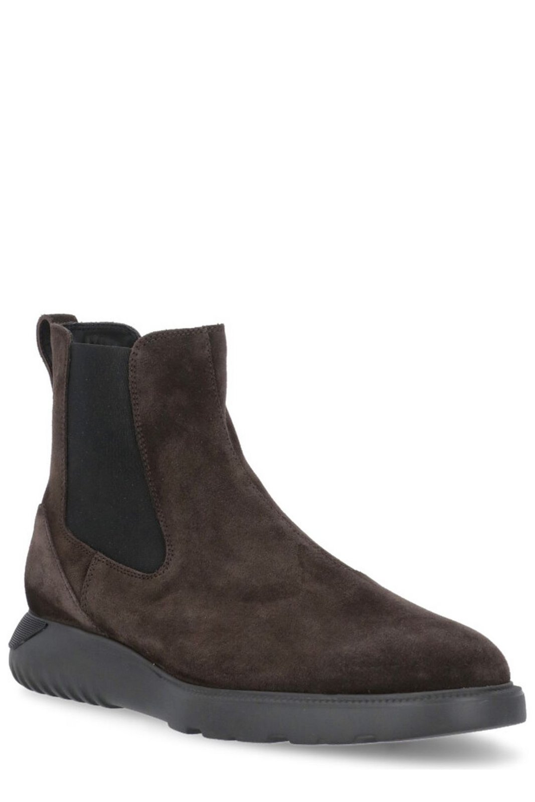 Hogan Round Toe Ankle Boots