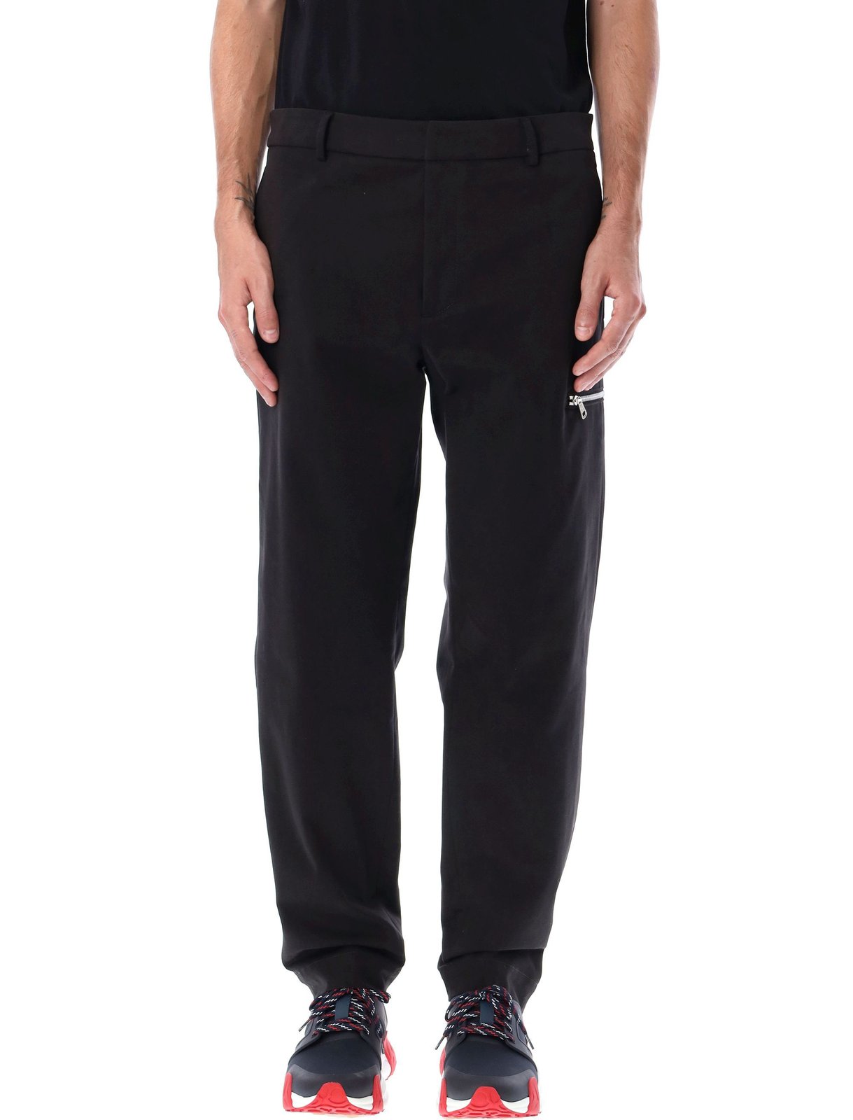 Moncler Logo Embossed Straight-Leg Trousers
