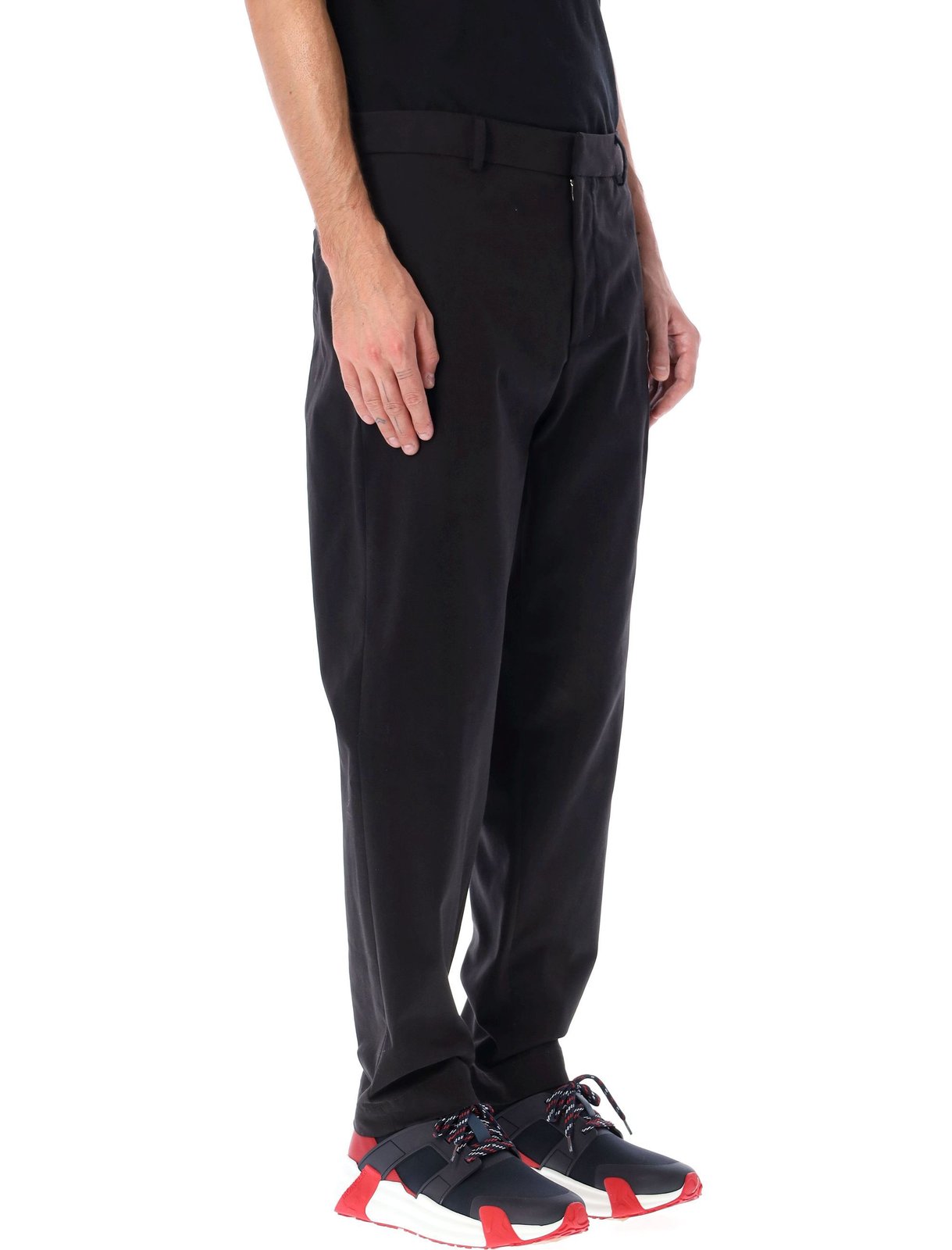 Moncler Logo Embossed Straight-Leg Trousers