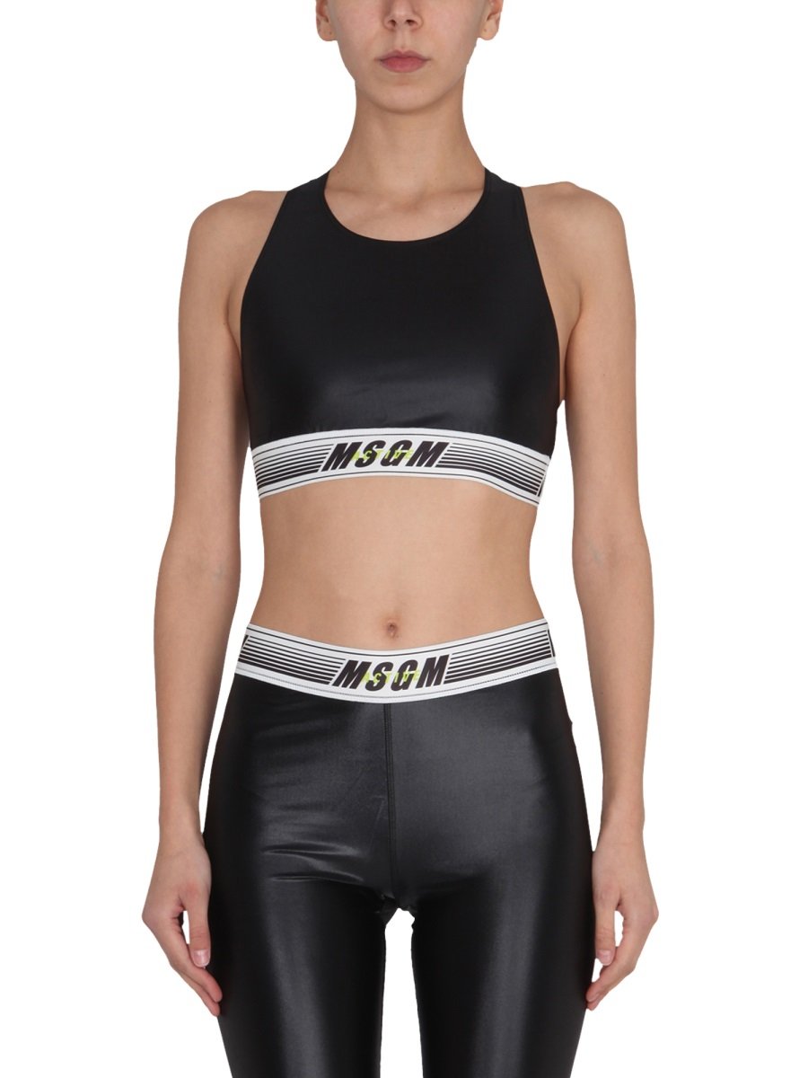 MSGM Logo Band Sport Top