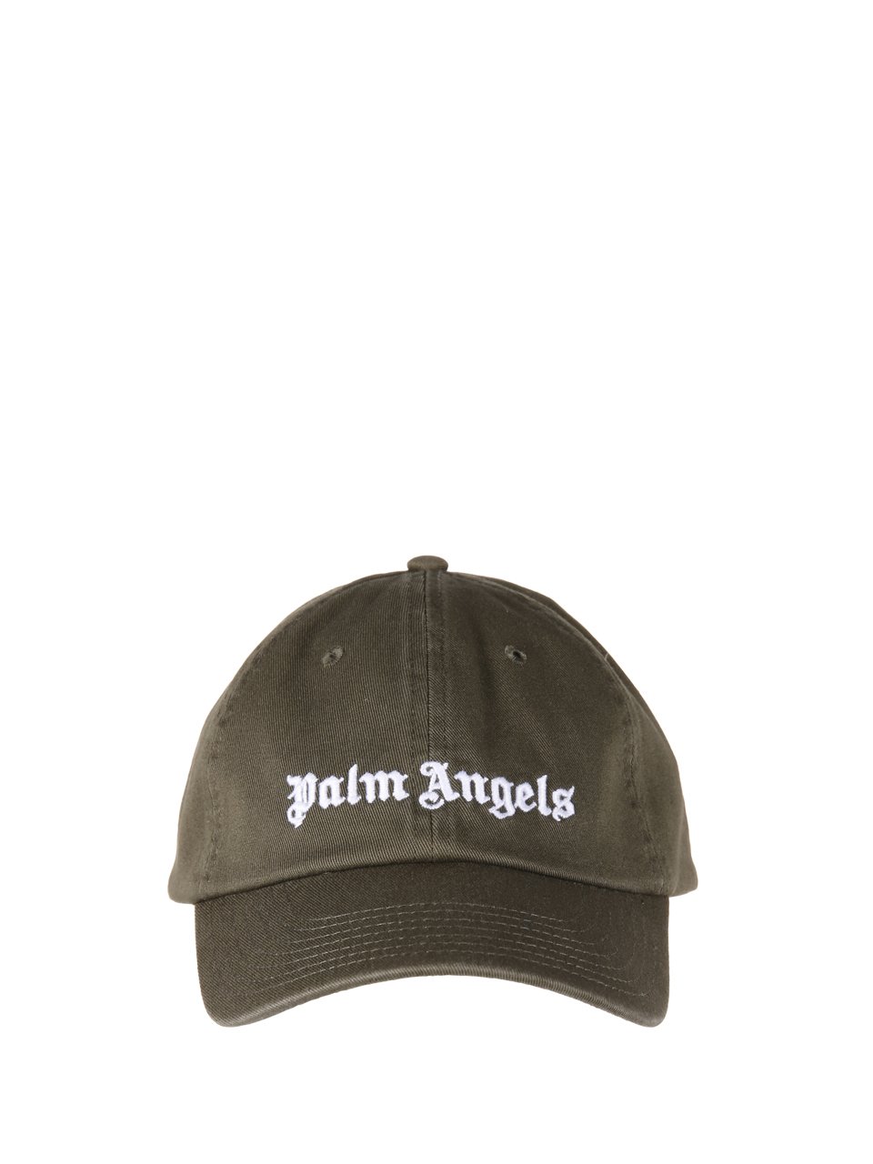 Palm Angels Logo Embroidered Baseball Cap