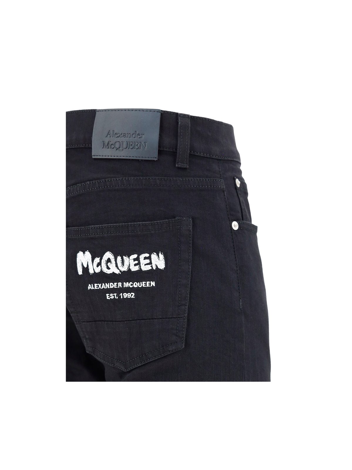 Alexander McQueen Graffiti Denim Jeans