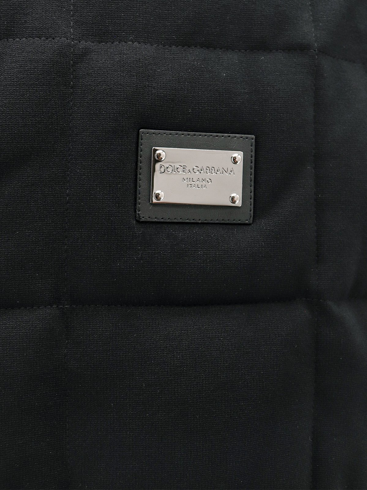 Dolce & Gabbana Logo Plaque Quilted Vest