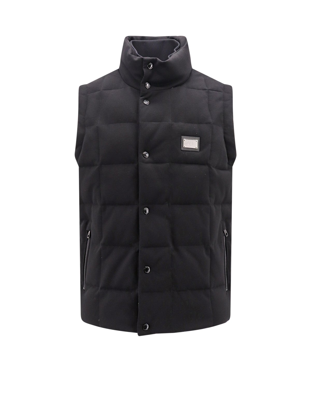 Dolce & Gabbana Logo Plaque Quilted Vest
