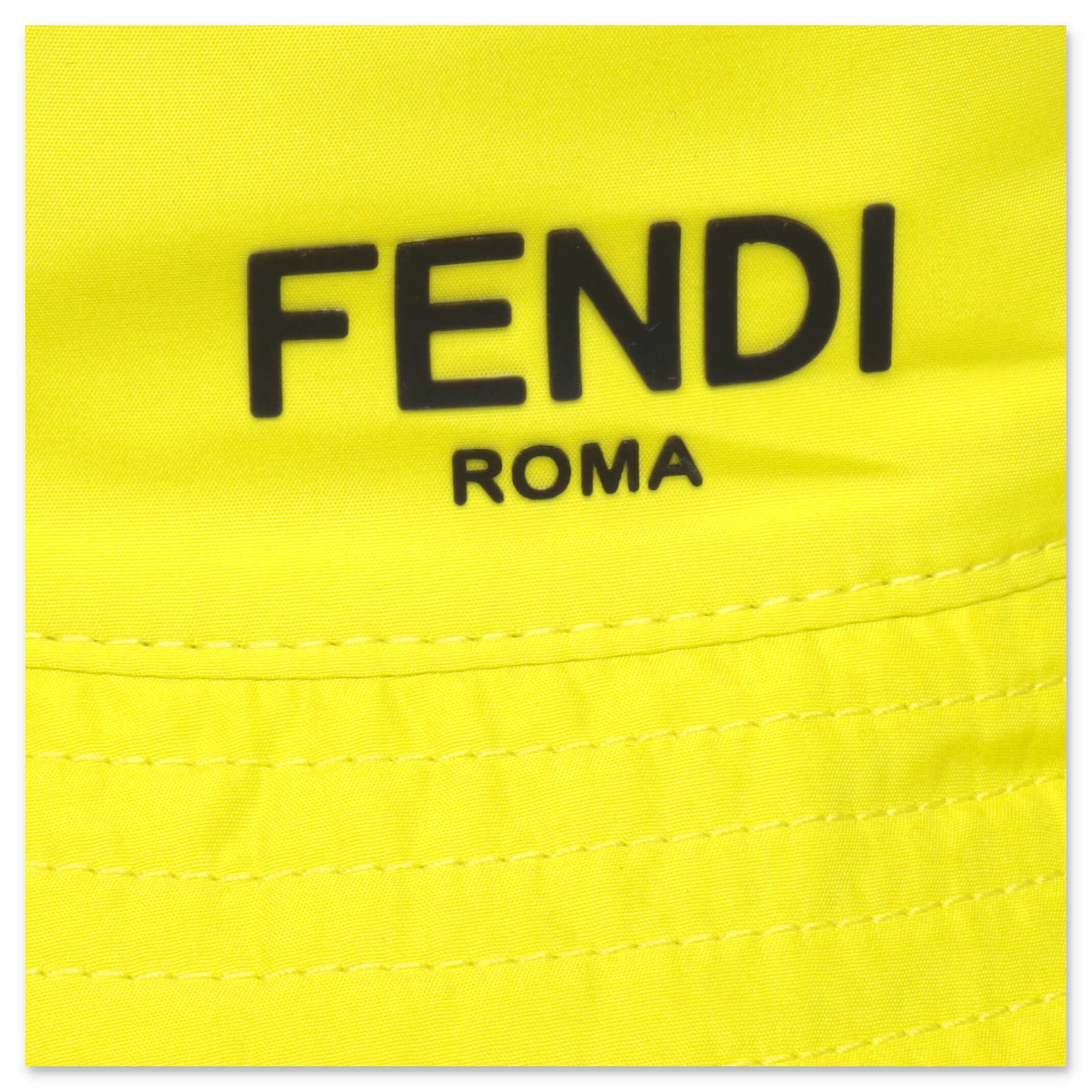 Fendi Kids Logo Detailed Bucket Hat