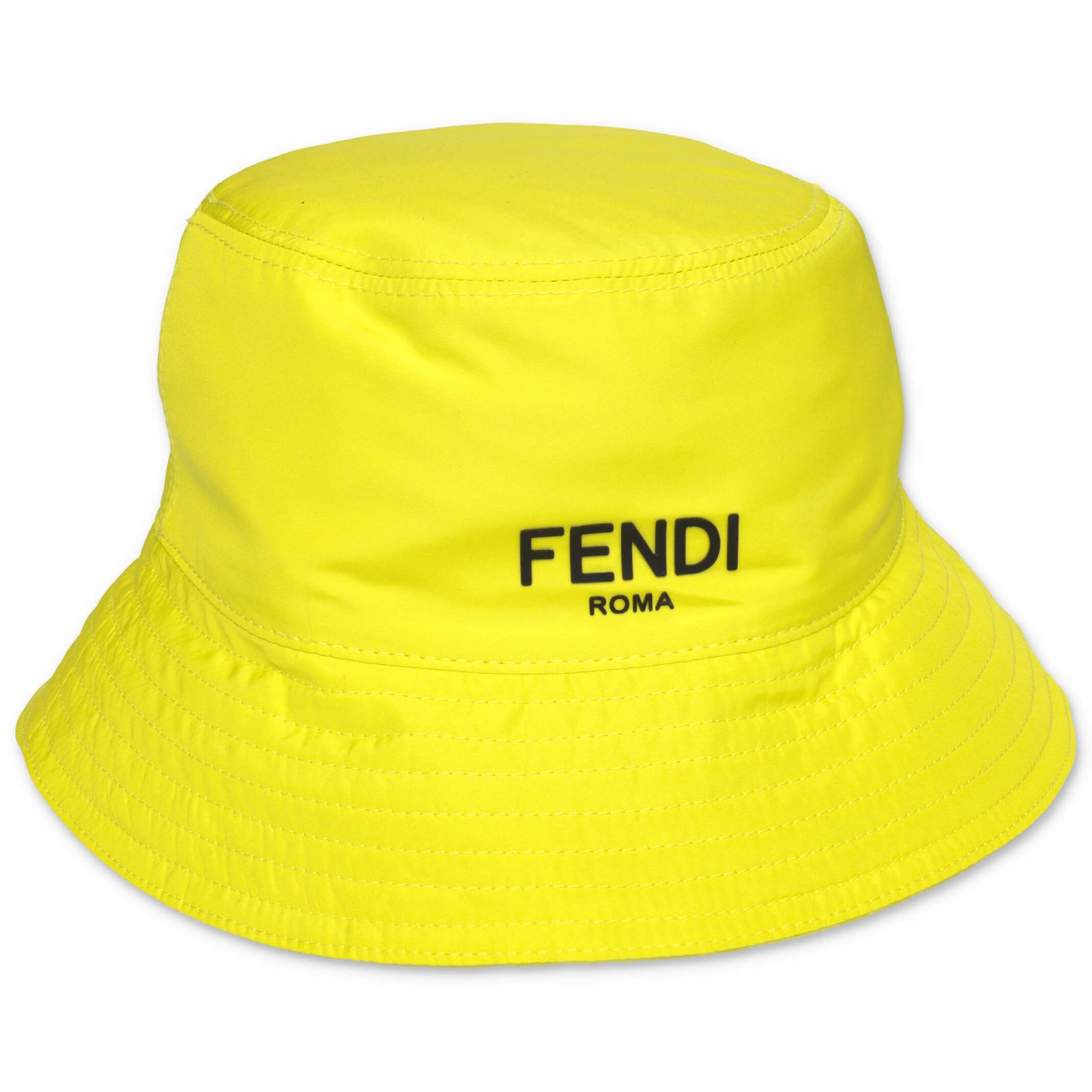 Fendi Kids Logo Detailed Bucket Hat