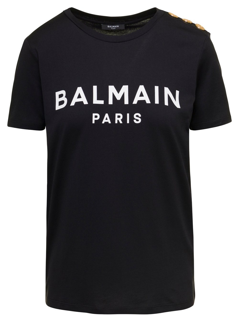 Balmain Logo Printed Crewneck T-Shirt