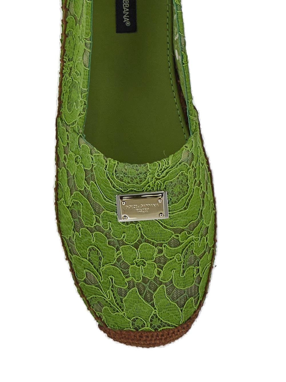 Dolce & Gabbana Logo Plaque Slip-On Espadrilles