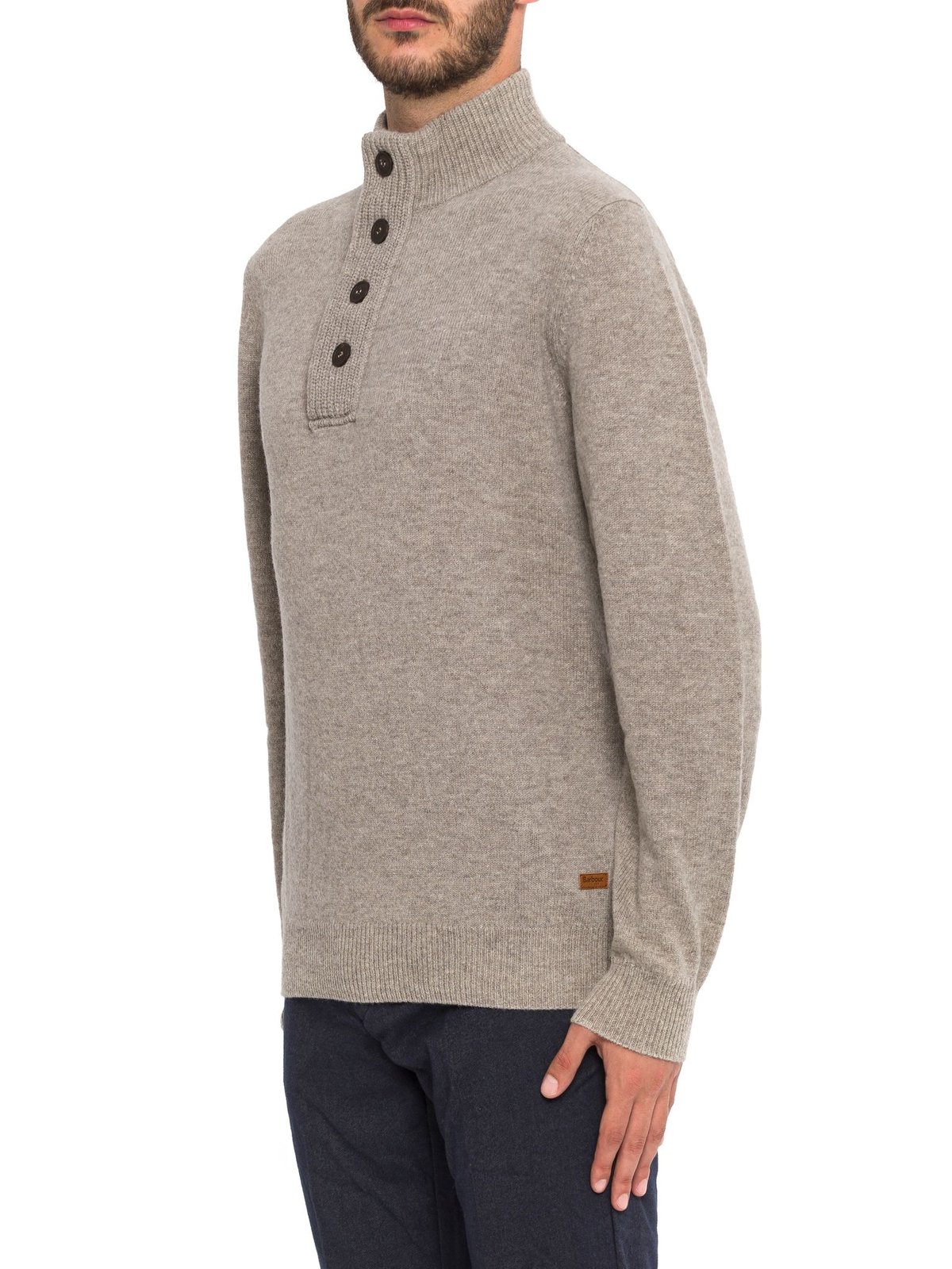 Barbour Buttoned High-Neck Knit Jumper 6 Barbour Buttoned High-Neck Knit Jumper