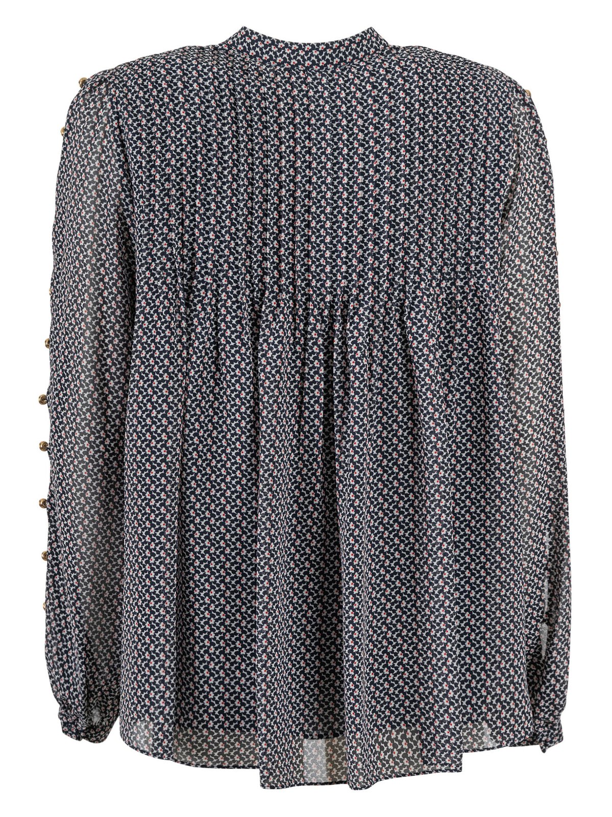 Michael Michael Kors Floral Print Long-Sleeved Blouse