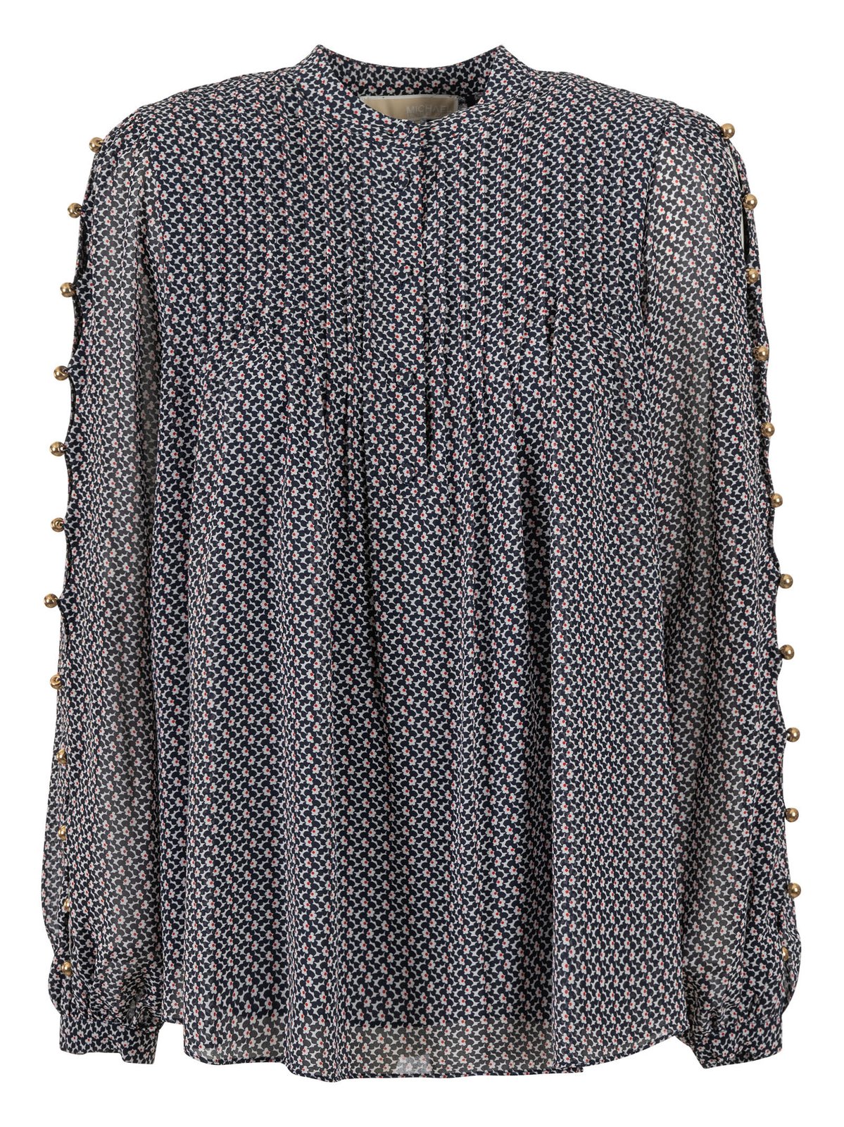 Michael Michael Kors Floral Print Long-Sleeved Blouse