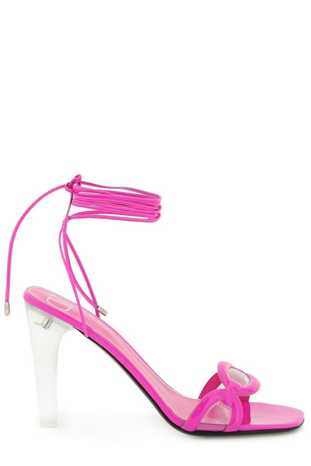 Valentino Square Toe Ankle Strap Sandals