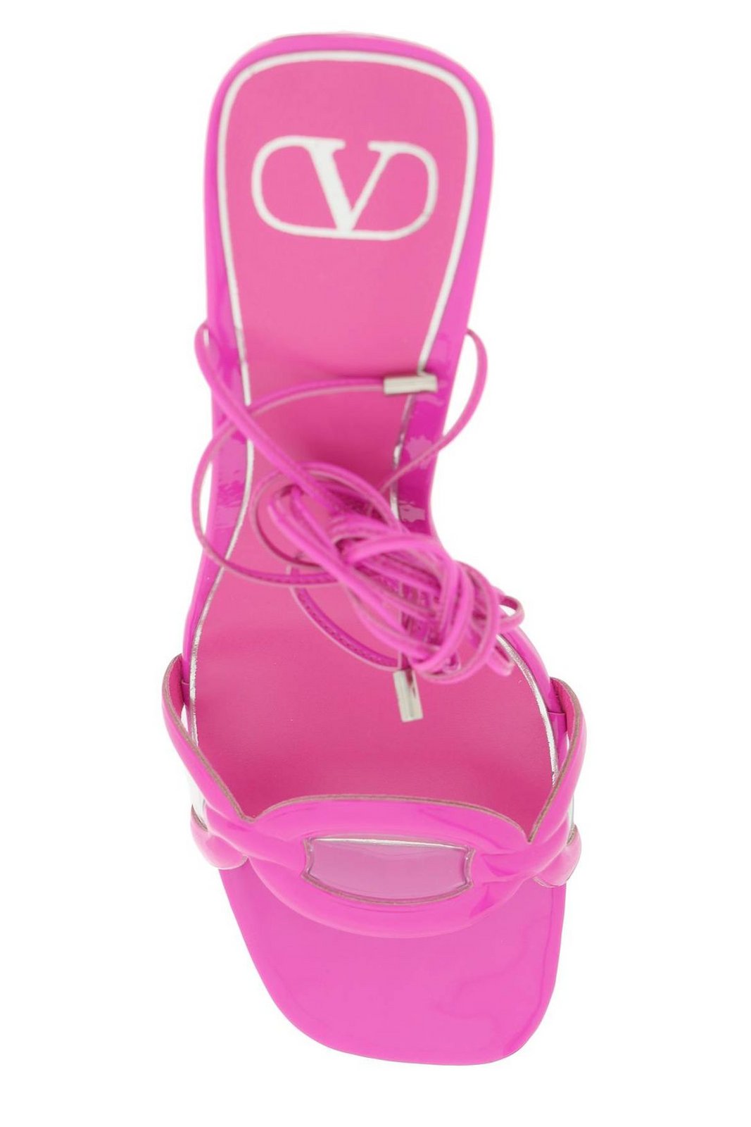 Valentino Square Toe Ankle Strap Sandals