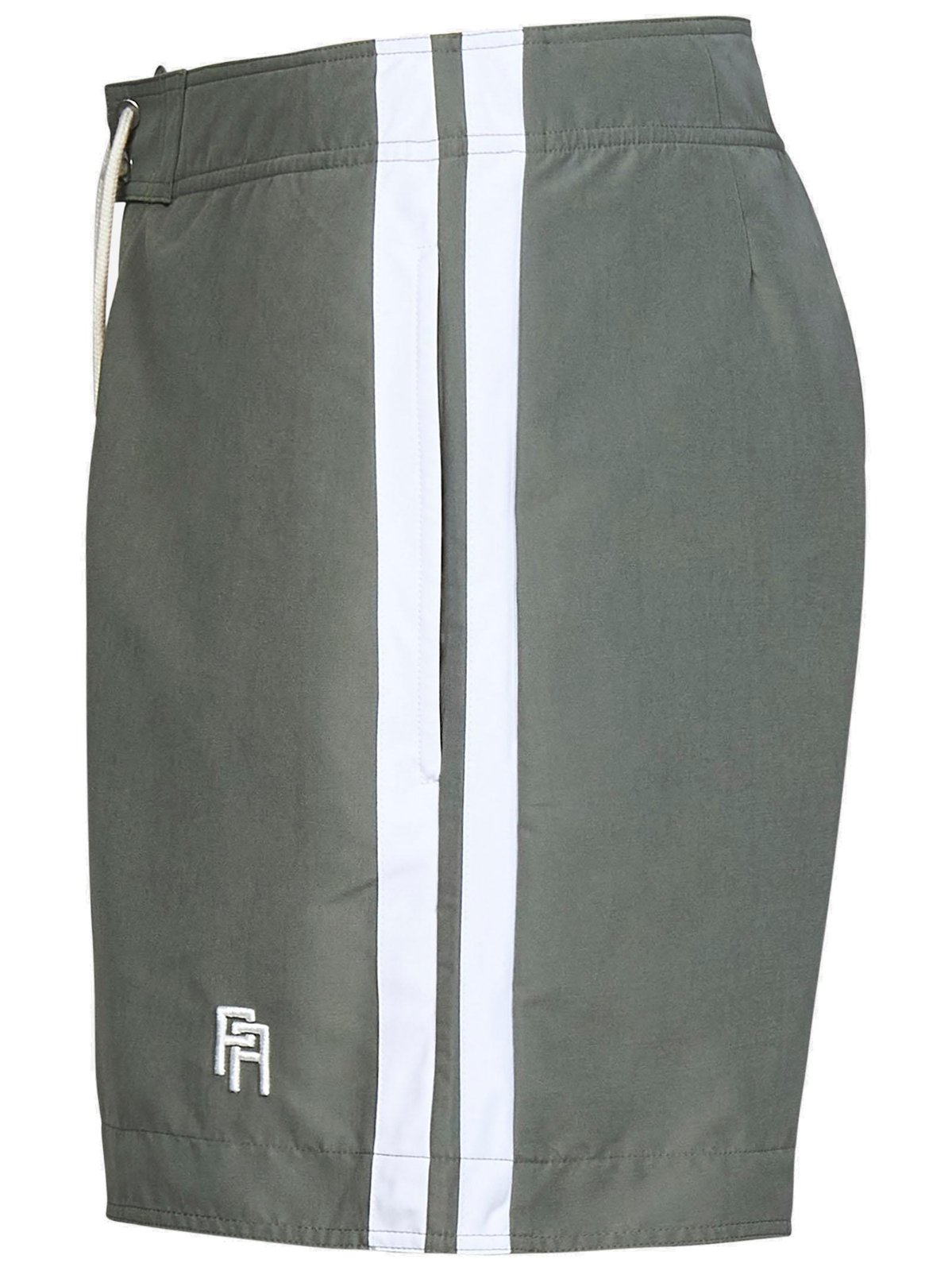 Palm Angels Logo Embroidered Drawstring Swim Shorts