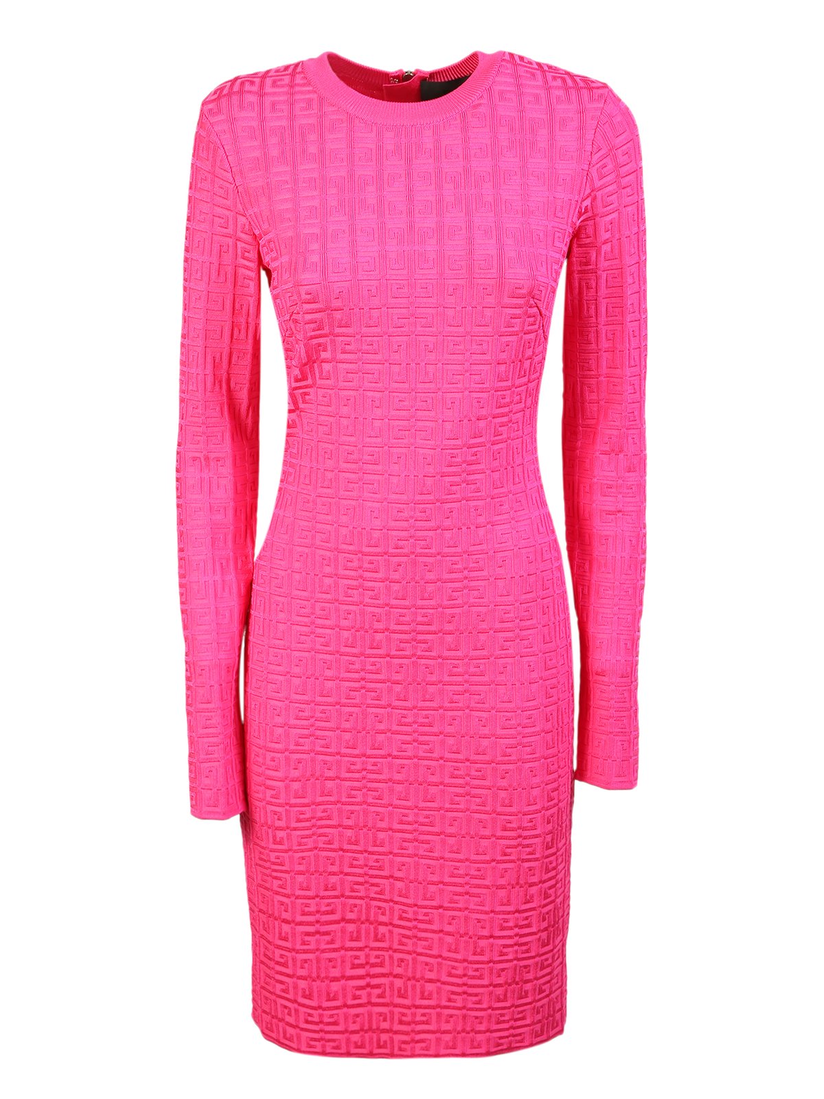 Givenchy All-Over Logo Long-Sleeved Dress