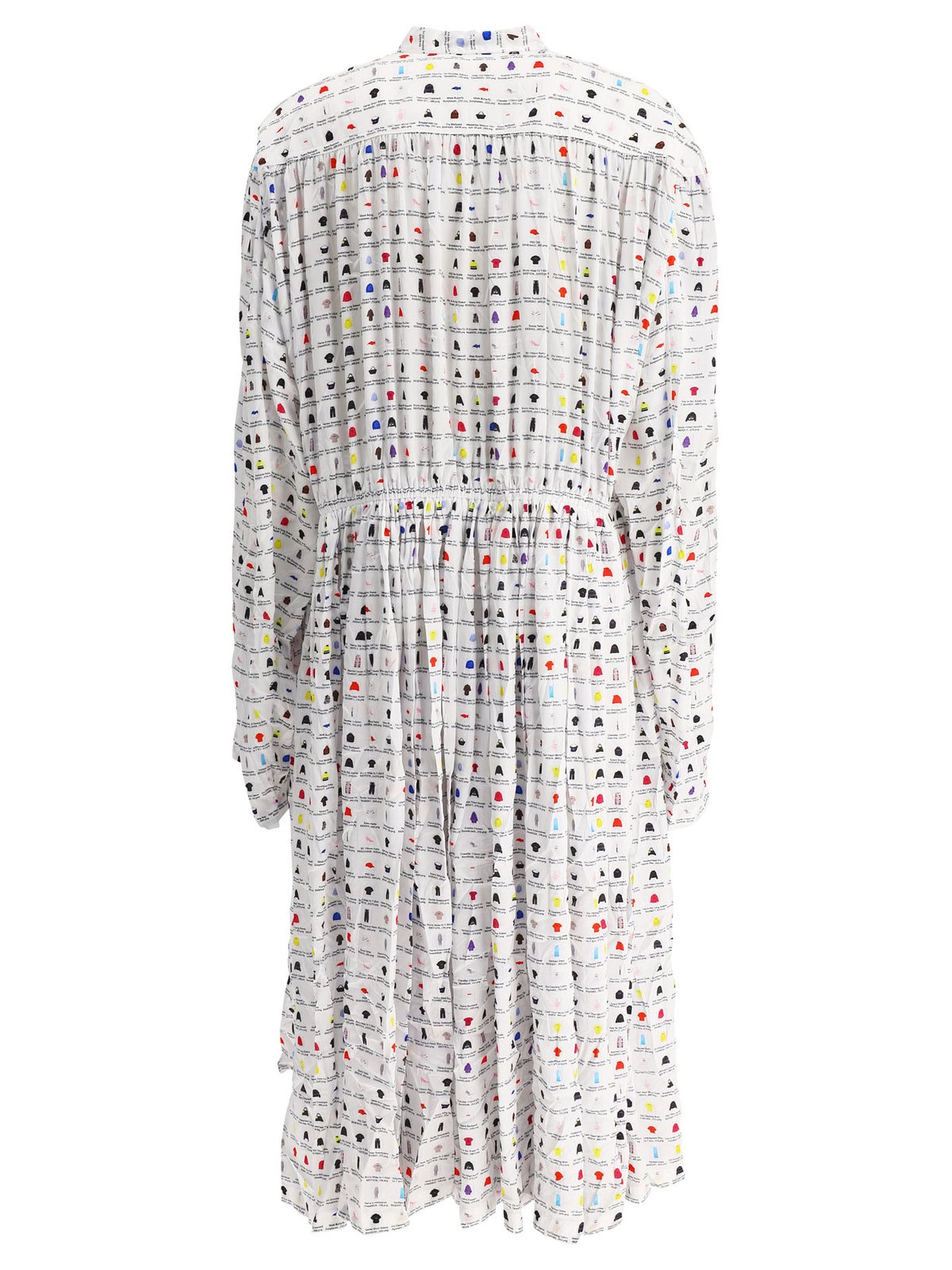 Balenciaga Graphic Printed Oversized Midi Dress