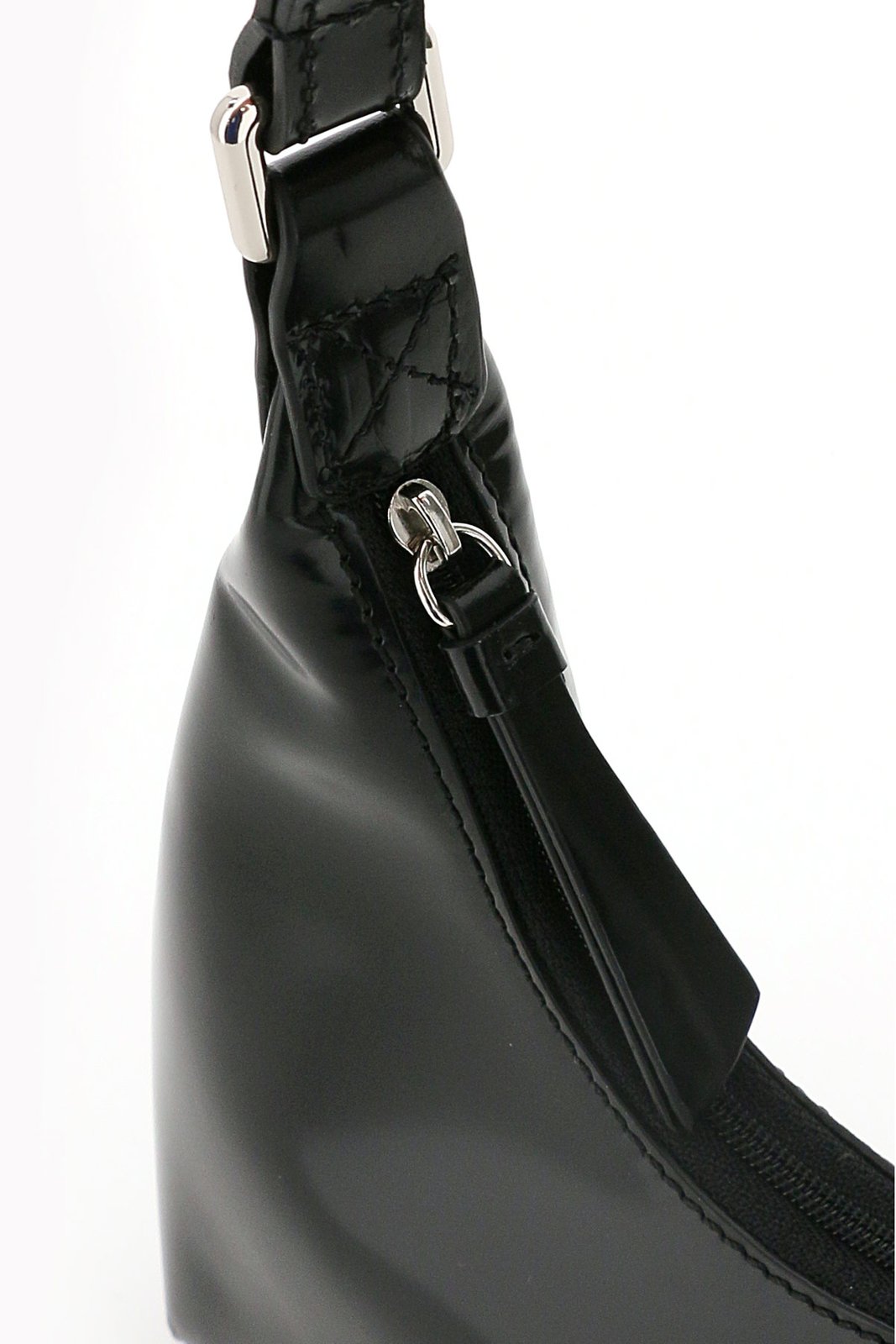 By Far Baby Amber Zip-Up Shoulder Bag