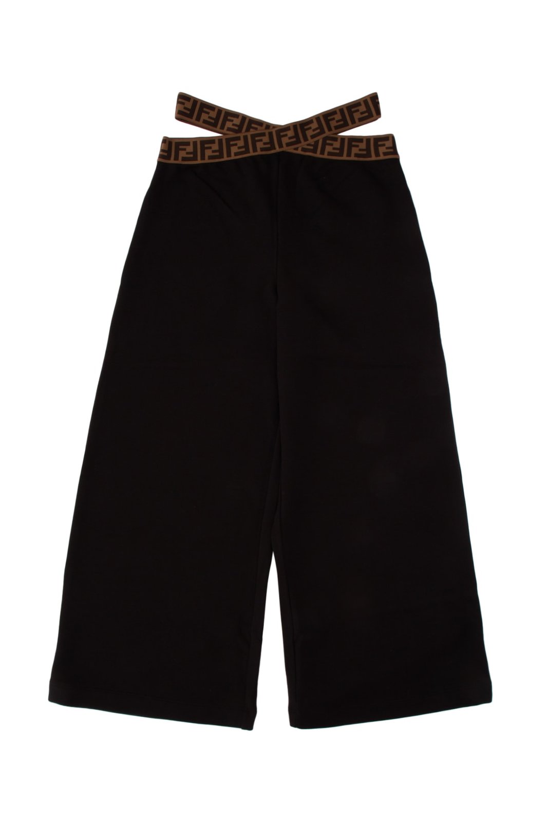 Fendi Kids Cut-Out Detailed Fleece Trousers