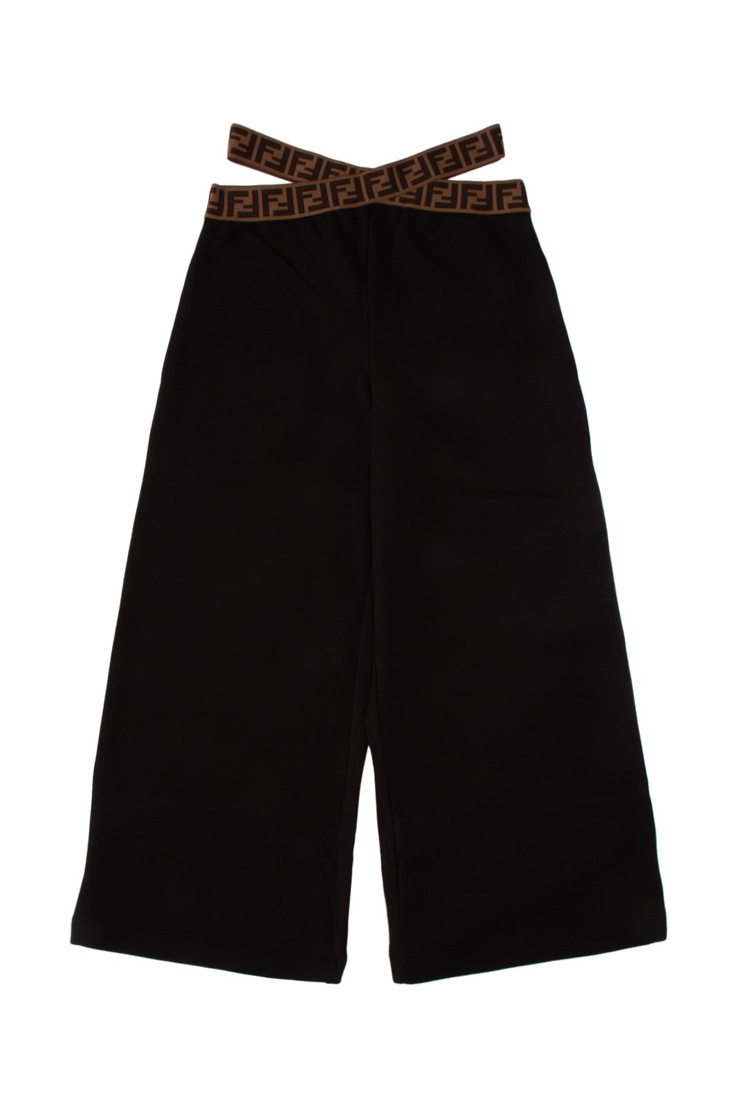 Fendi Kids Cut-Out Detailed Fleece Trousers