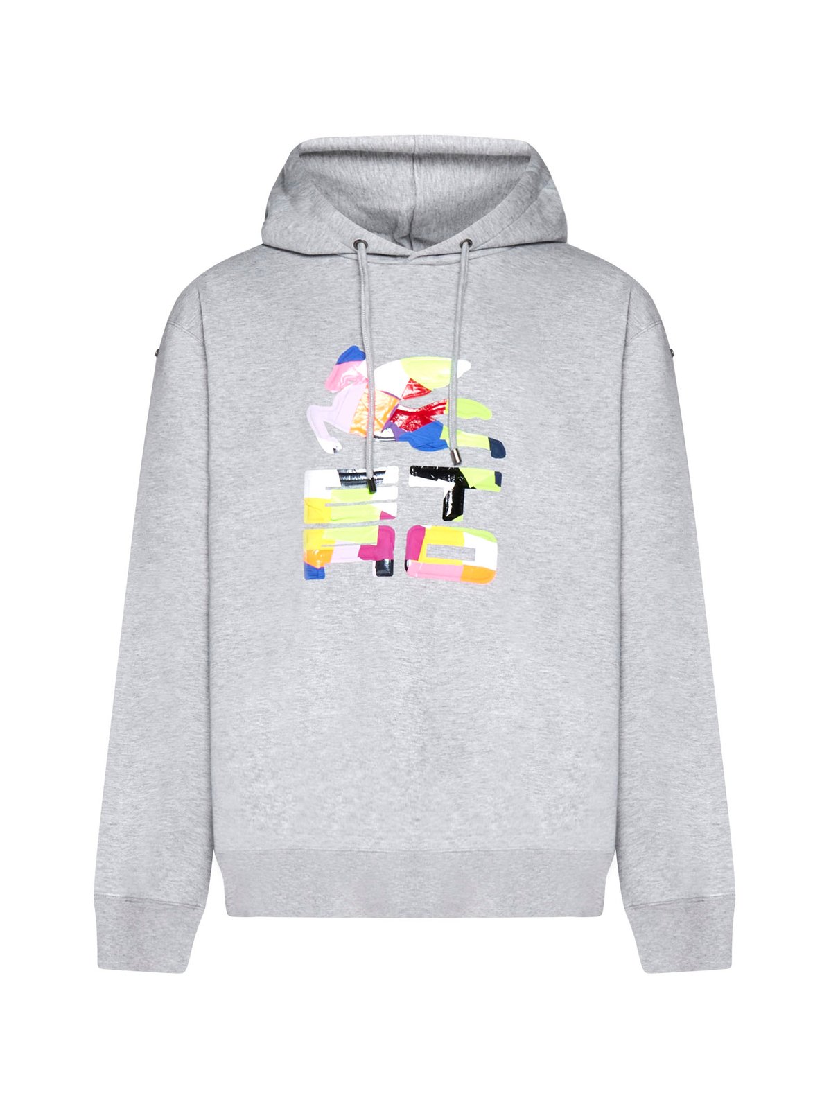 Etro Logo Printed Drawstring Hoodie