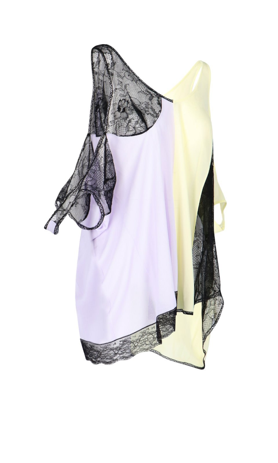 Maison Margiela Contrasting Panelled Draped Blouse