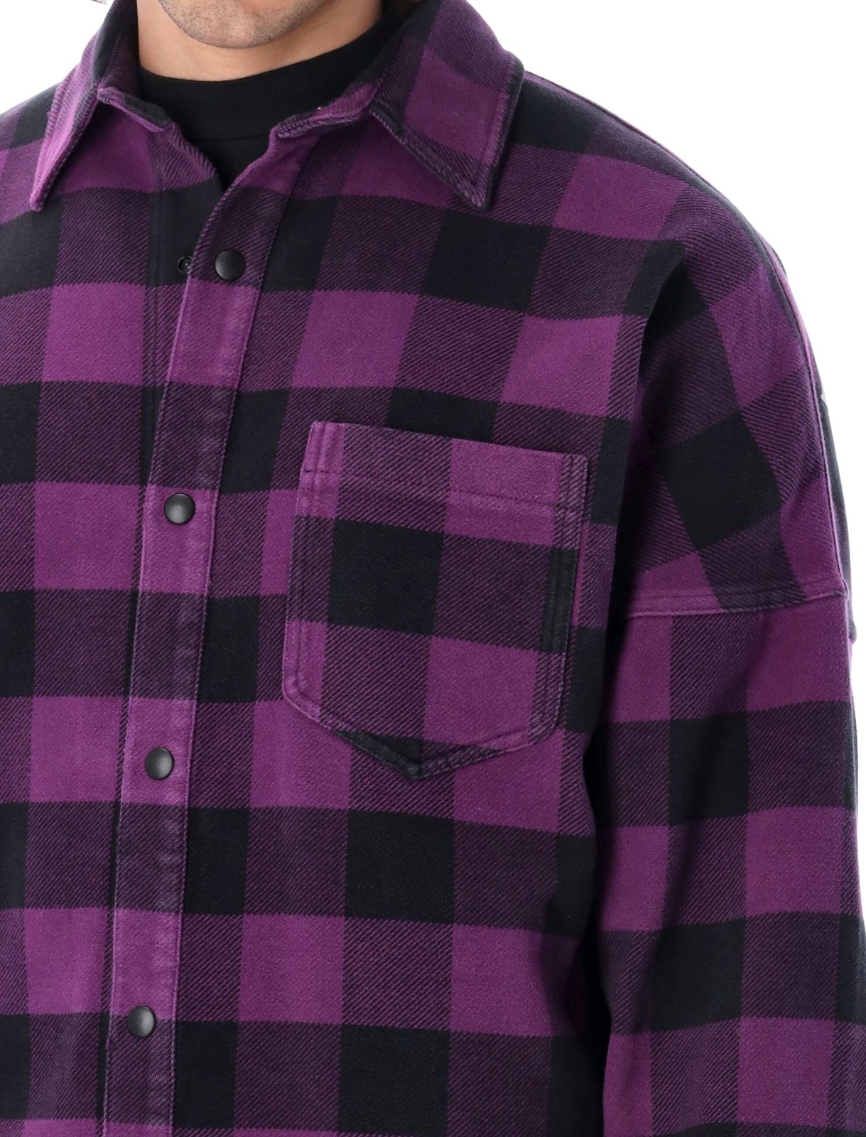 Palm Angels Logo-Printed Checked Shirt