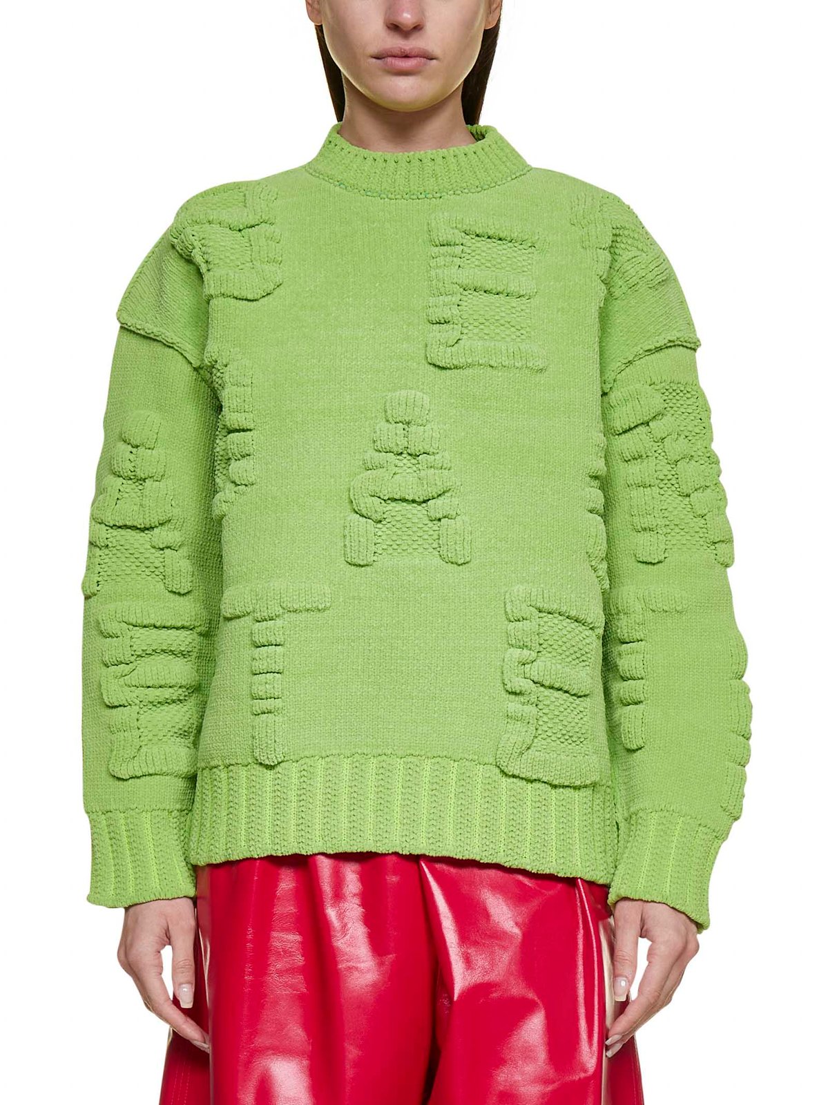 Bottega Veneta 알파벳 모티프 골지 니트 스웨터 145 Bottega Veneta 알파벳 모티프 골지 니트 스웨터