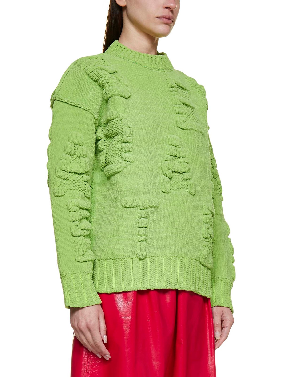 Bottega Veneta 알파벳 모티프 골지 니트 스웨터 147 Bottega Veneta 알파벳 모티프 골지 니트 스웨터