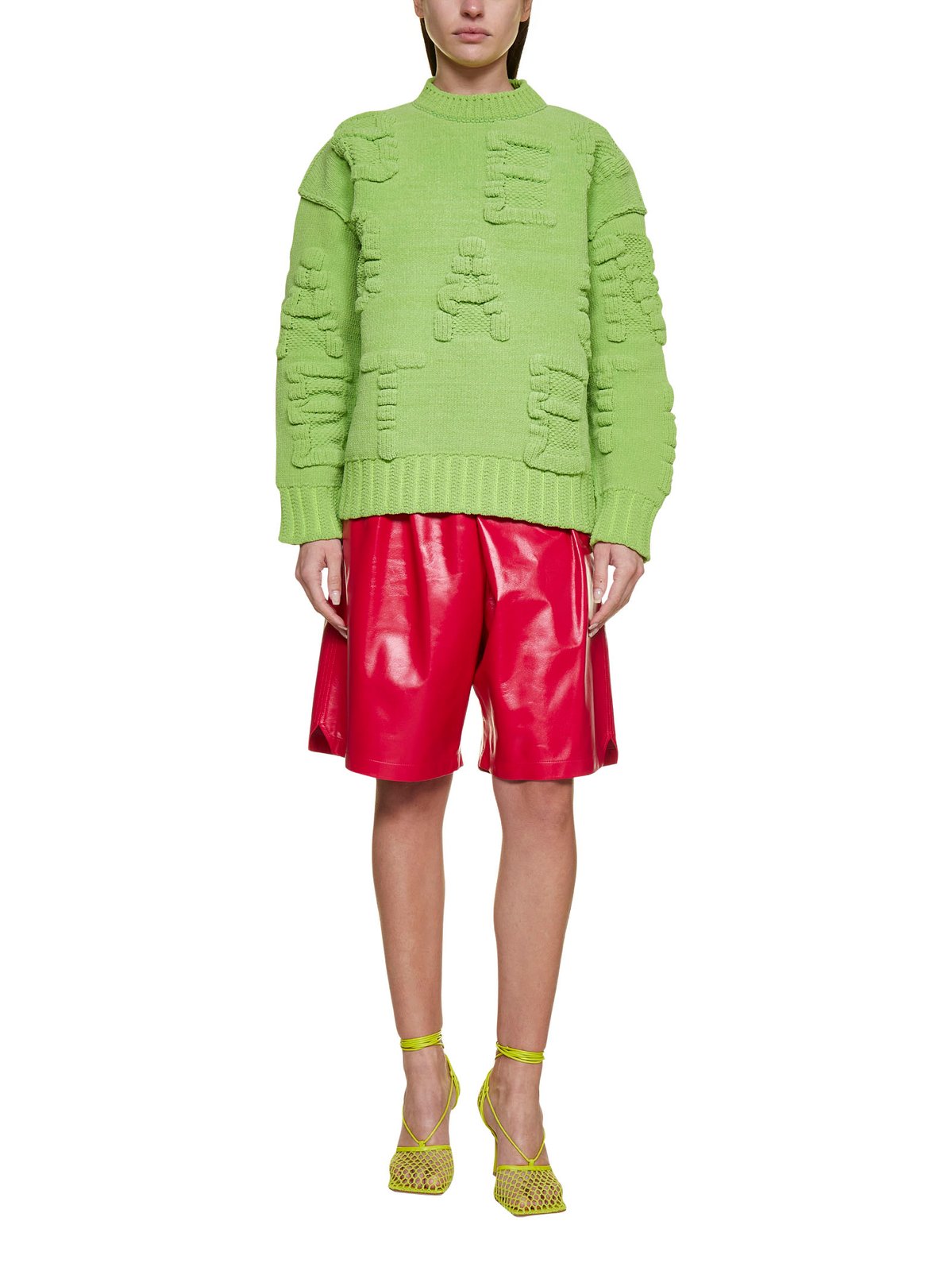 Bottega Veneta 알파벳 모티프 골지 니트 스웨터 148 Bottega Veneta 알파벳 모티프 골지 니트 스웨터